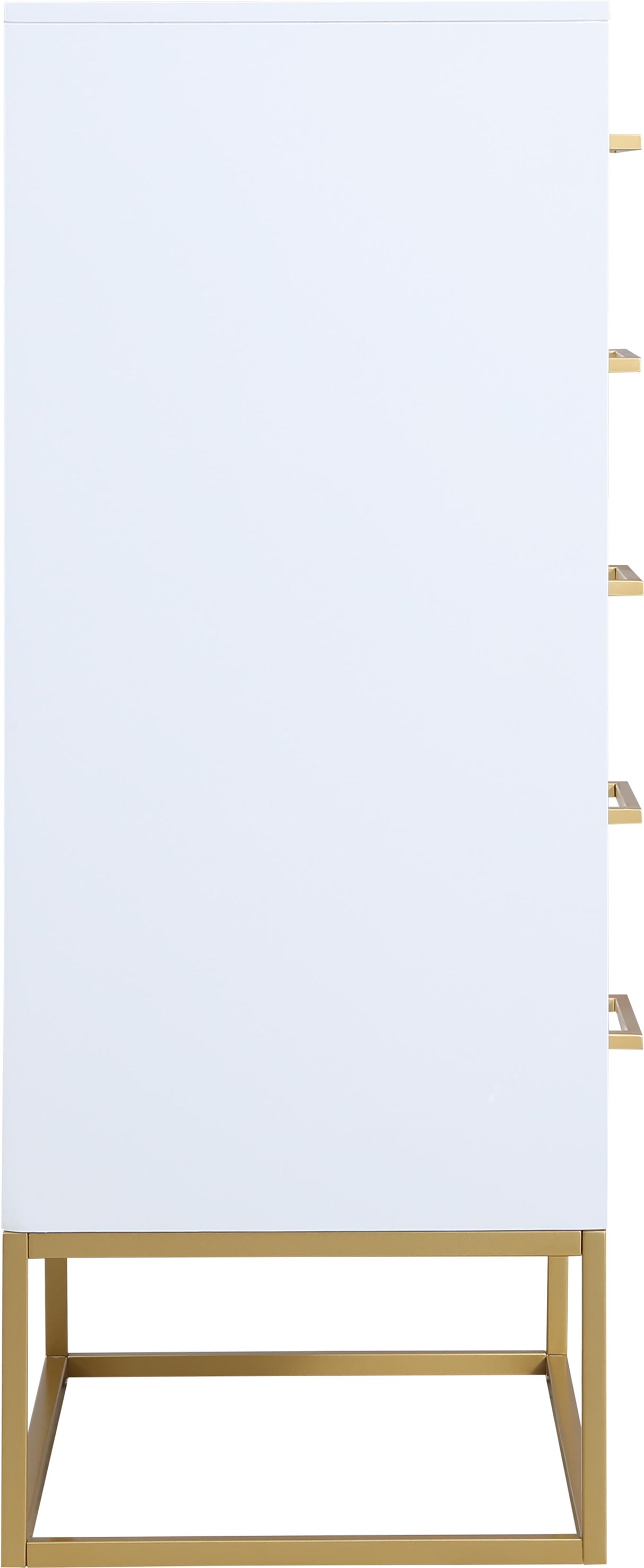 Maxine White / Gold Chest - galleria furniture outlet