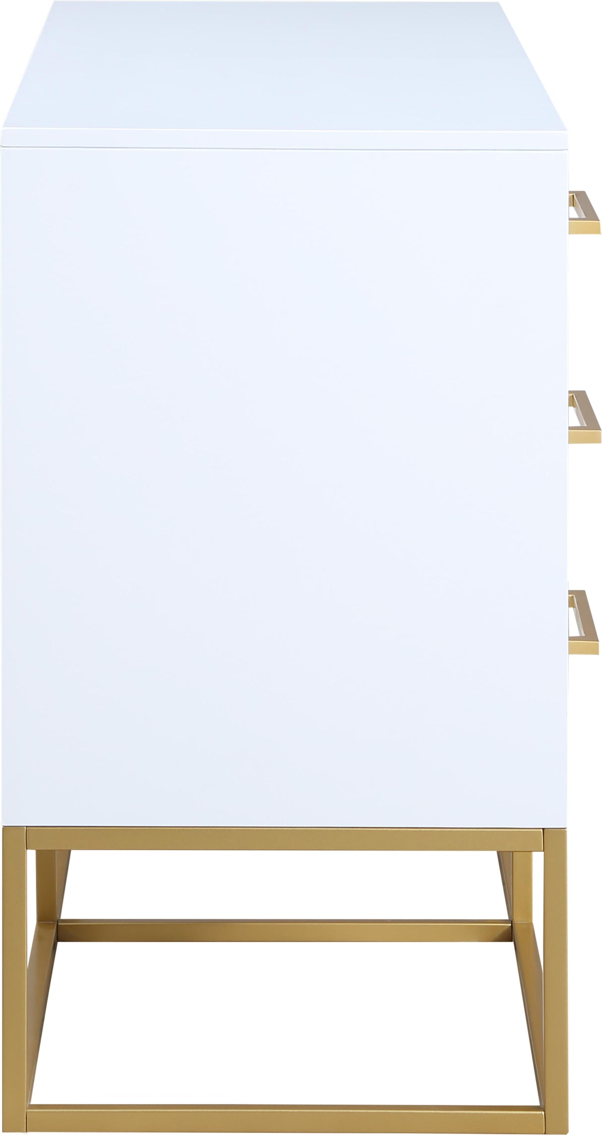 Maxine White / Gold Dresser - galleria furniture outlet