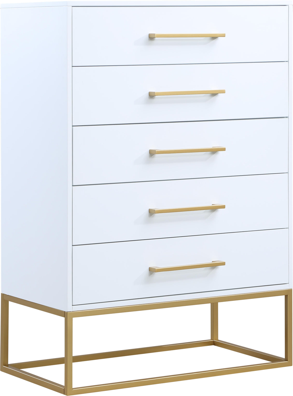 Maxine White / Gold Chest - galleria furniture outlet