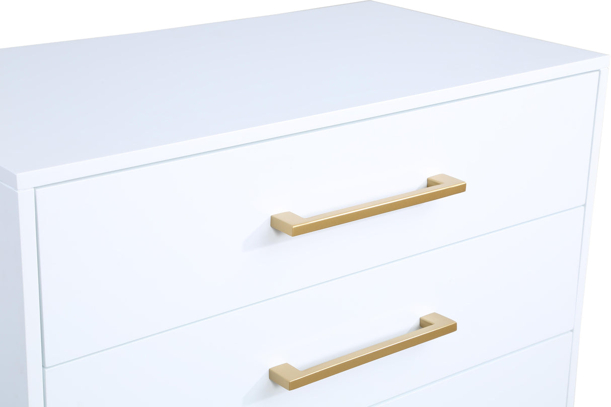 Maxine White / Gold Chest - galleria furniture outlet