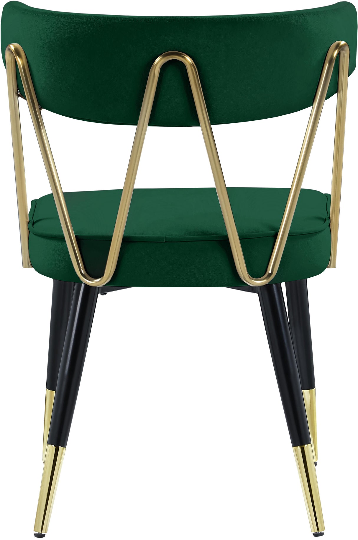 Rheingold Green Velvet Dining Chair - galleria furniture outlet