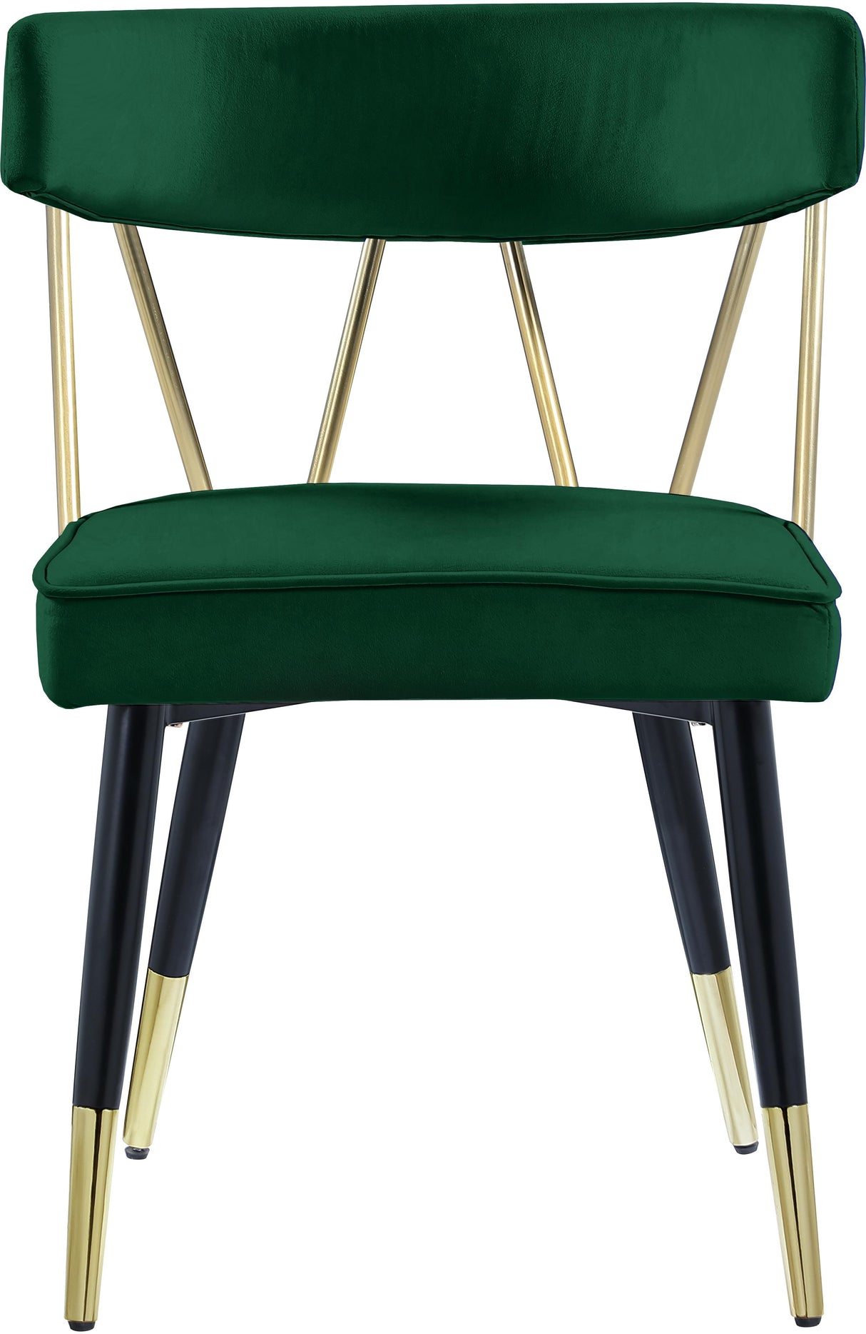 Rheingold Green Velvet Dining Chair - galleria furniture outlet
