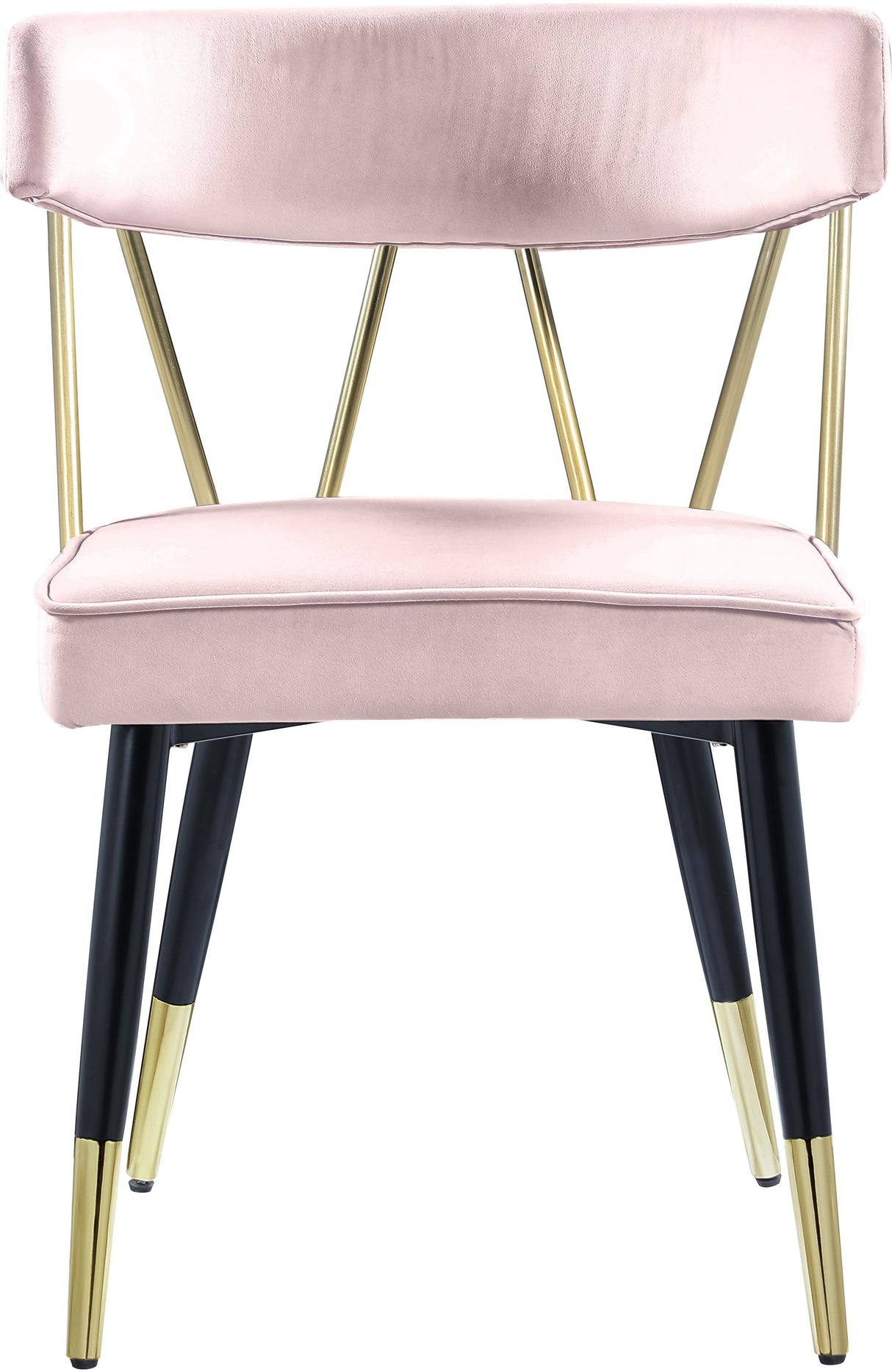 Rheingold Pink Velvet Dining Chair - galleria furniture outlet