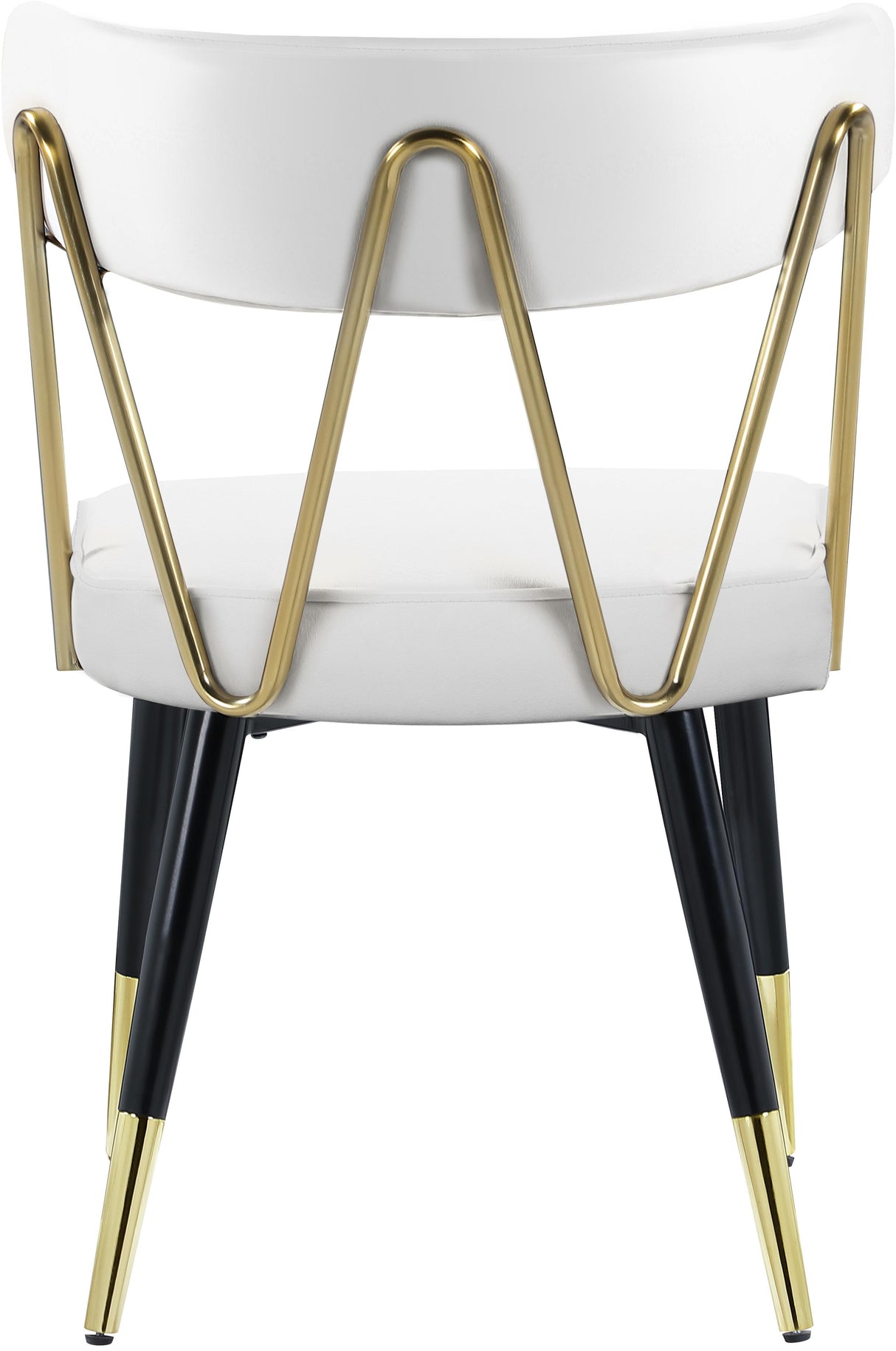 Rheingold White Faux Leather Dining Chair - galleria furniture outlet