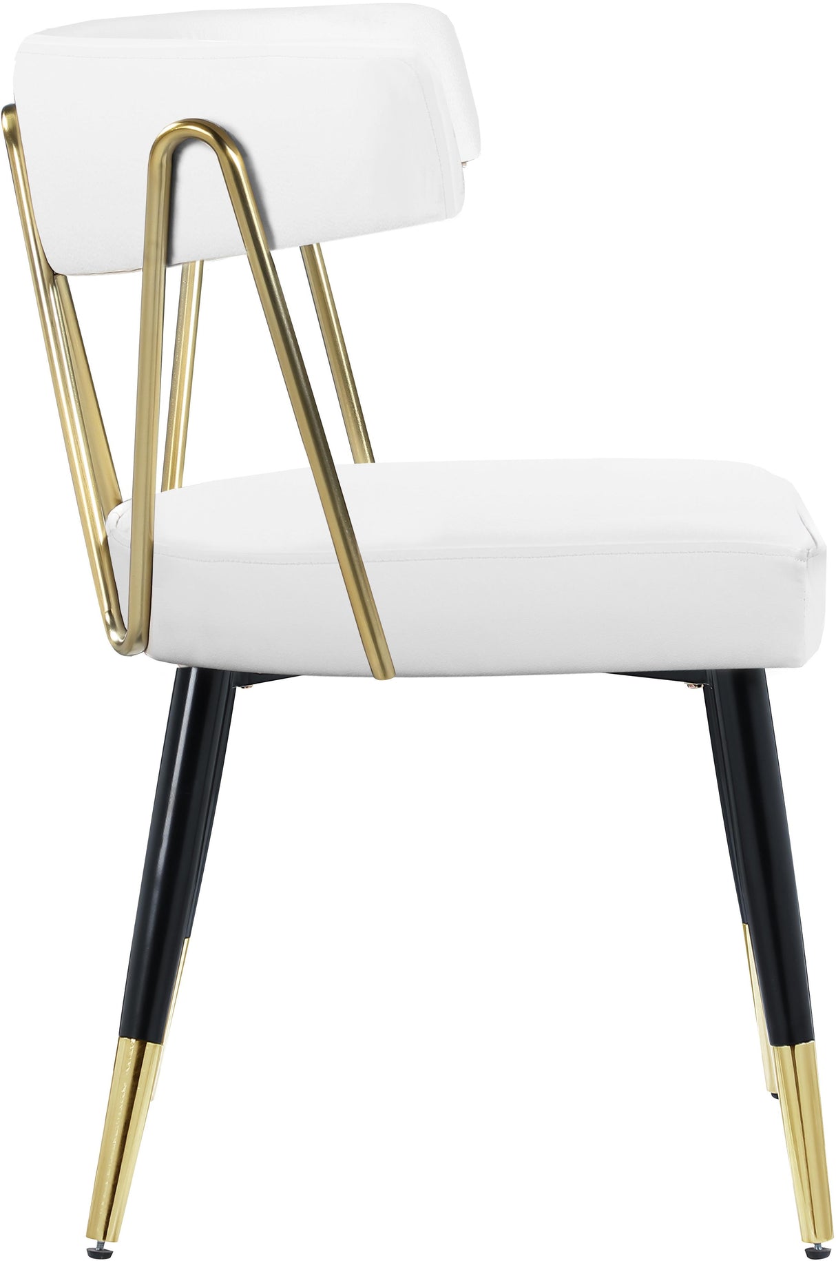 Rheingold White Faux Leather Dining Chair - galleria furniture outlet