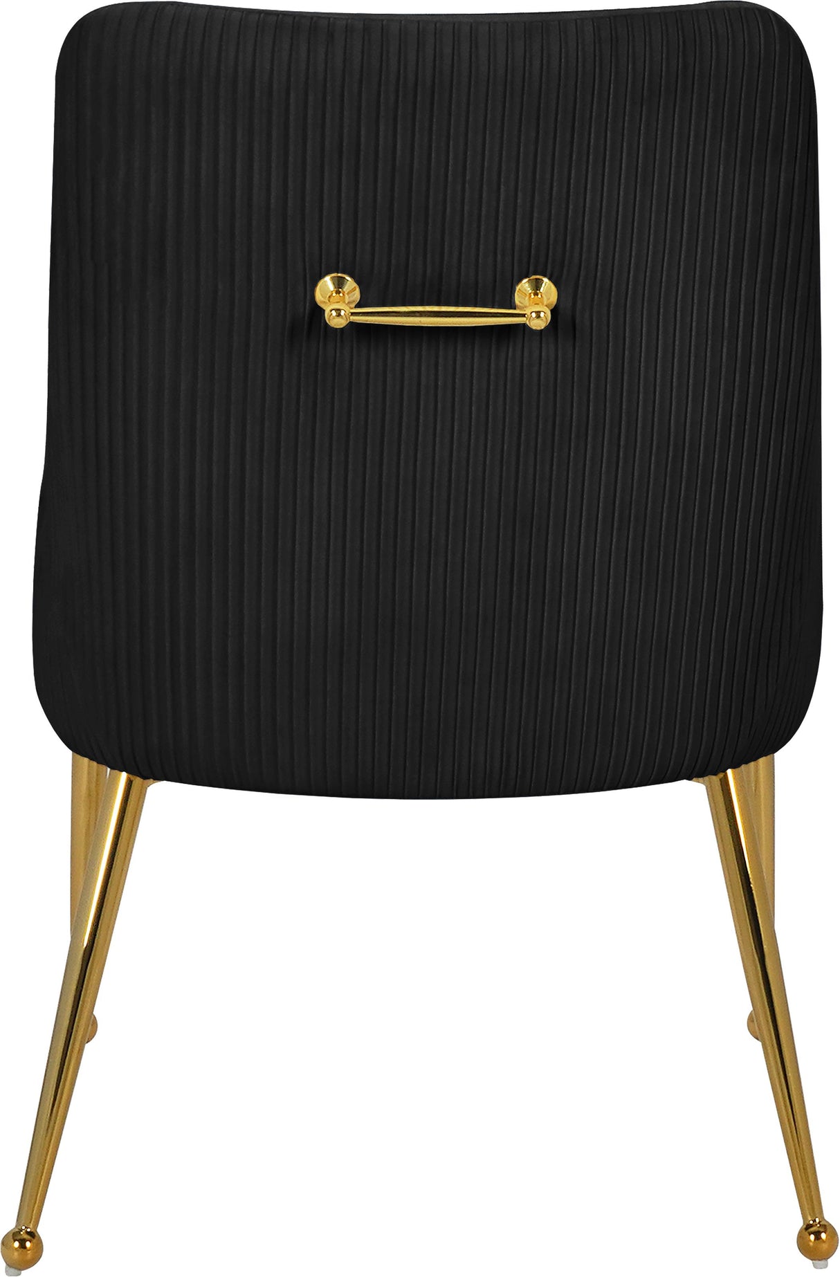 Ace Black Velvet Dining Chair - galleria furniture outlet