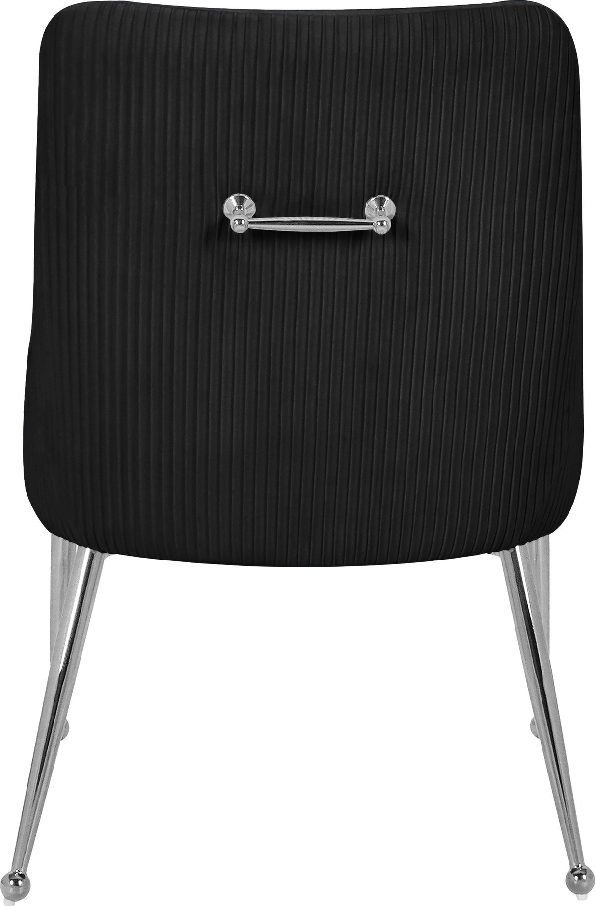 Ace Black Velvet Dining Chair - galleria furniture outlet