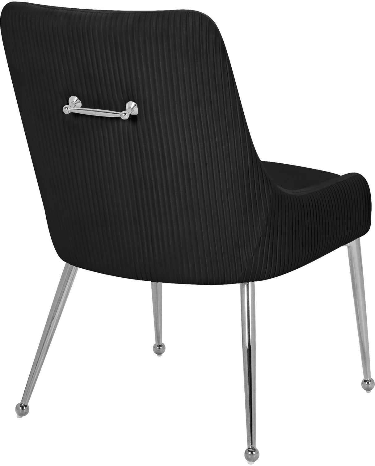 Ace Black Velvet Dining Chair - galleria furniture outlet