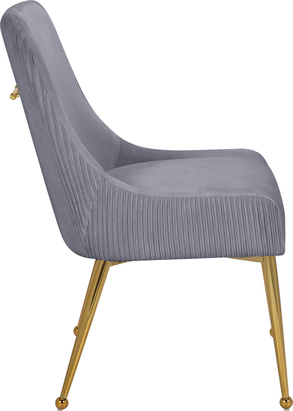 Ace Grey Velvet Dining Chair - galleria furniture outlet