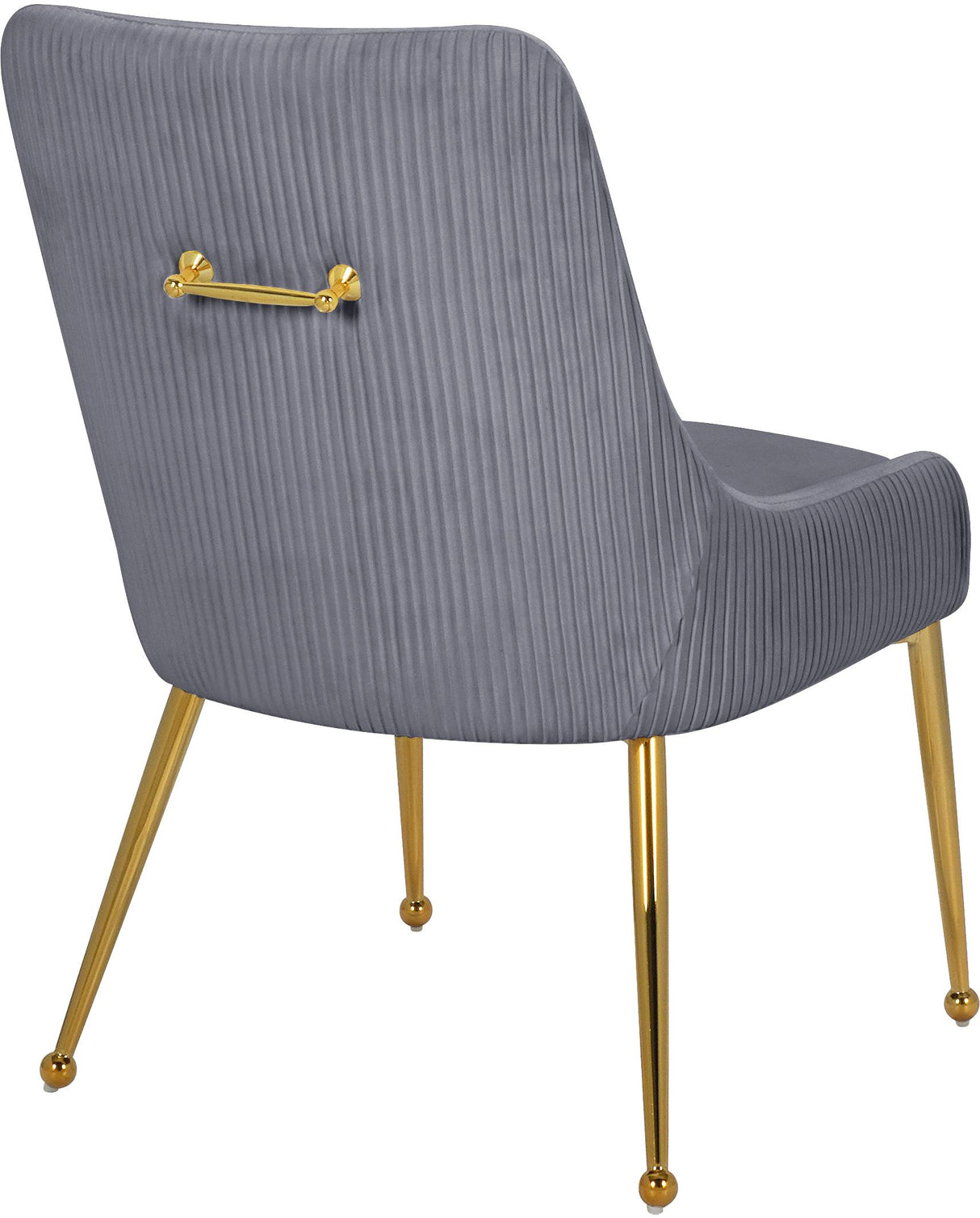 Ace Grey Velvet Dining Chair - galleria furniture outlet