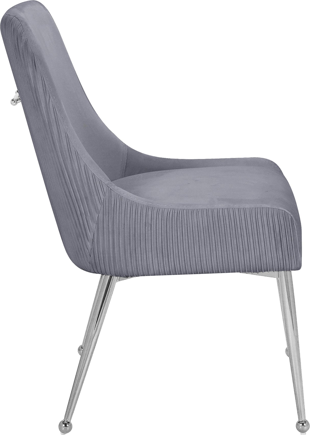 Ace Grey Velvet Dining Chair - galleria furniture outlet