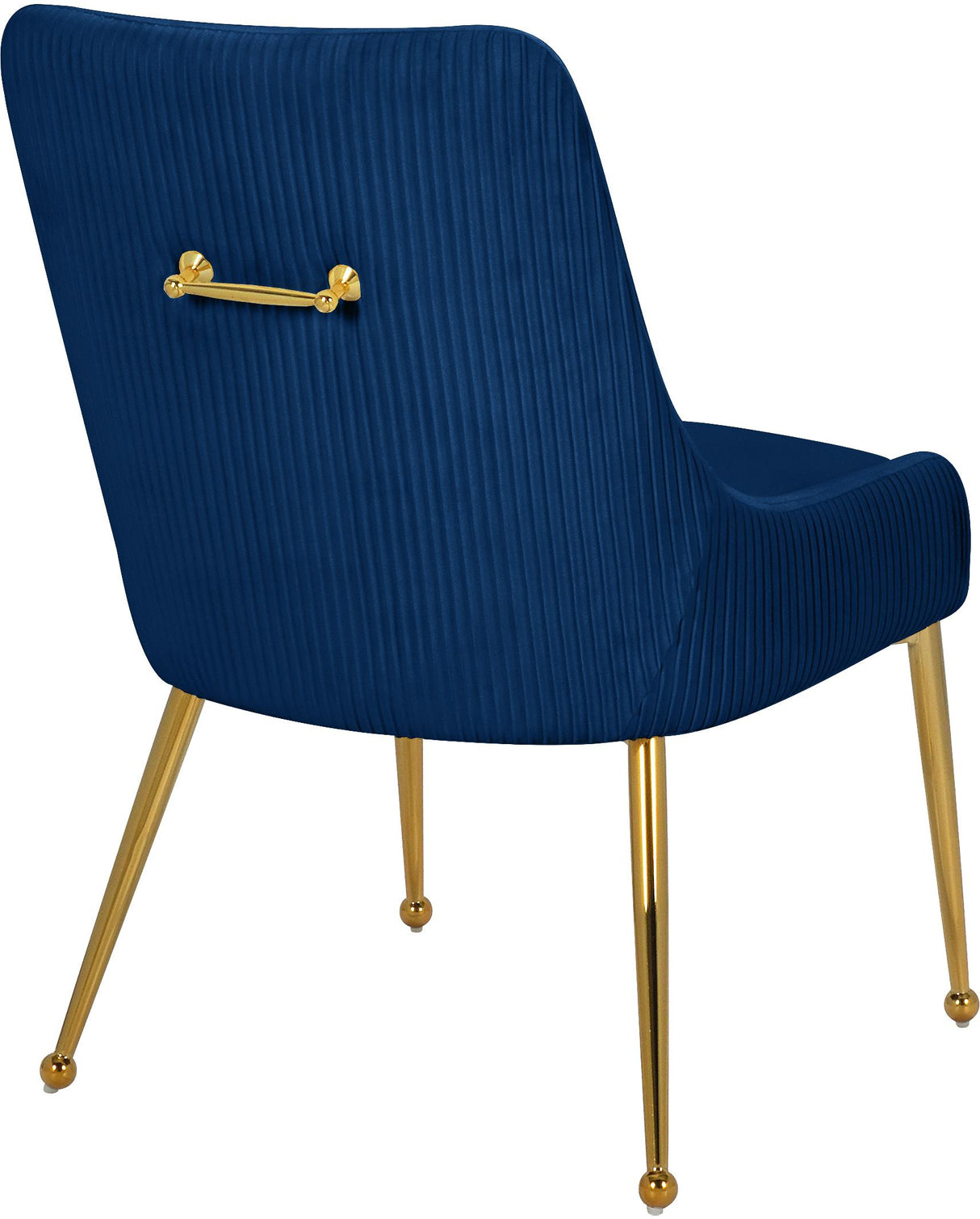 Ace Navy Velvet Dining Chair - galleria furniture outlet