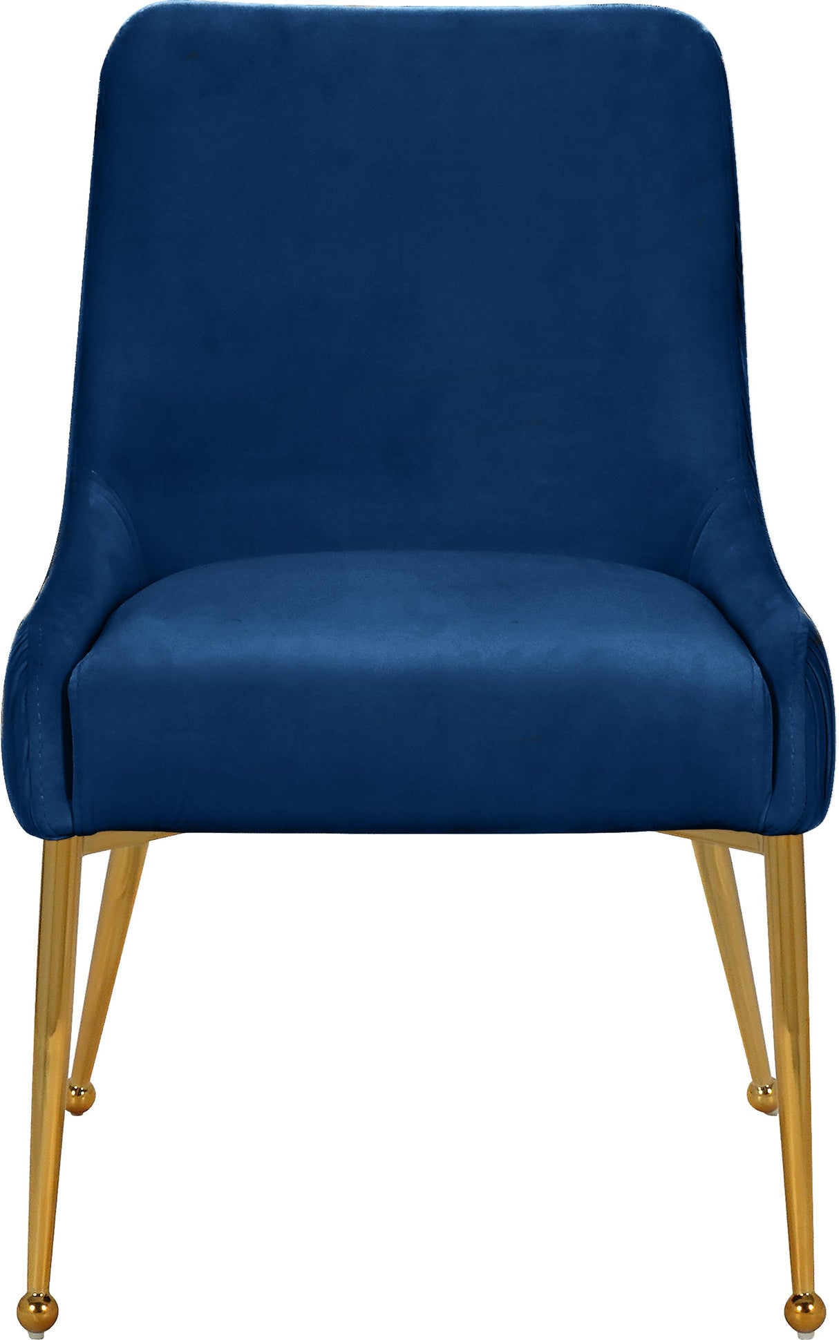 Ace Navy Velvet Dining Chair - galleria furniture outlet