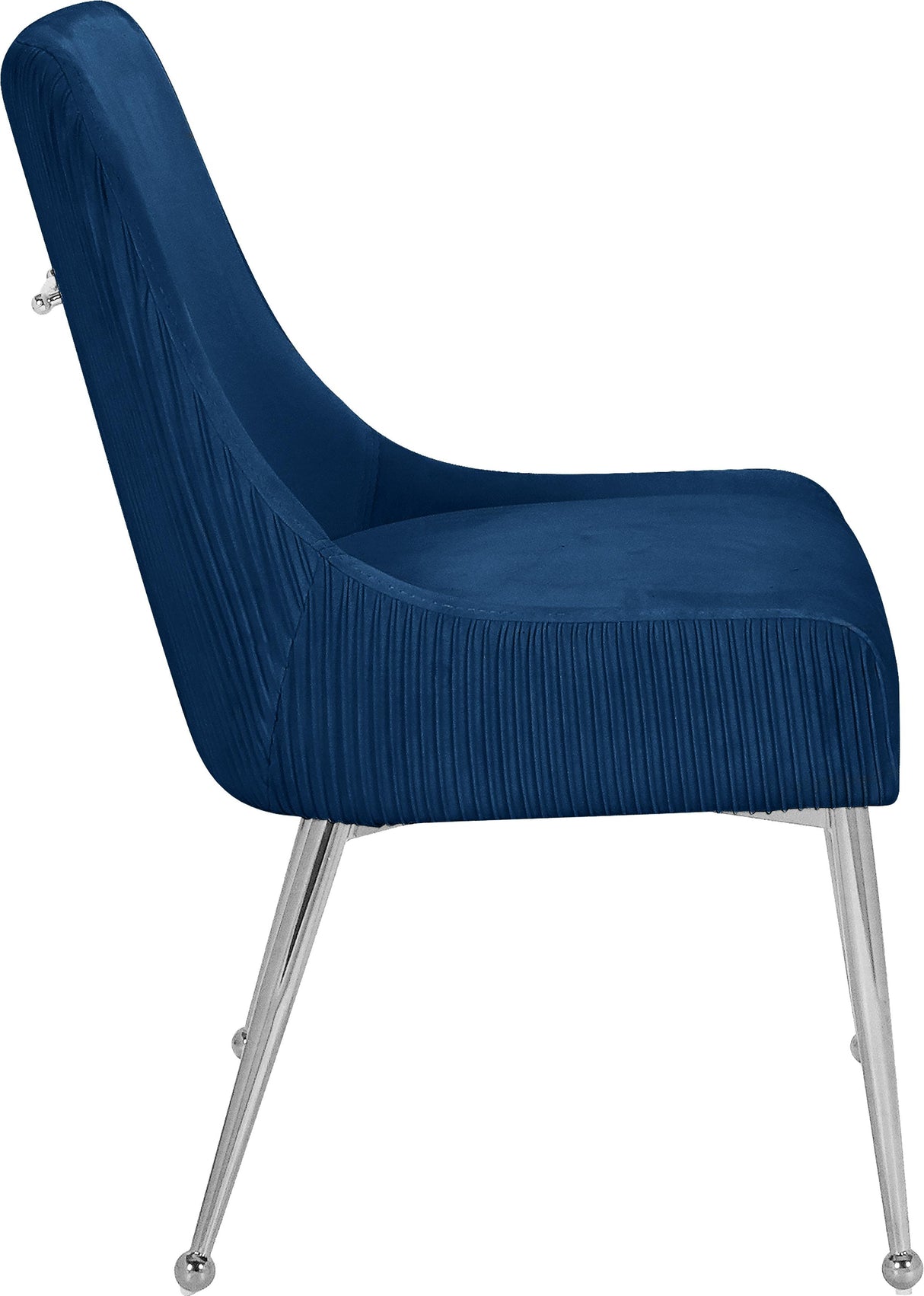 Ace Navy Velvet Dining Chair - galleria furniture outlet
