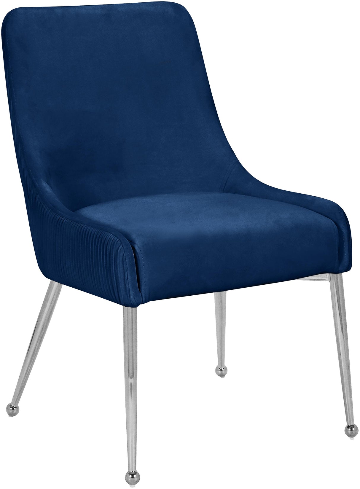 Ace Navy Velvet Dining Chair - galleria furniture outlet