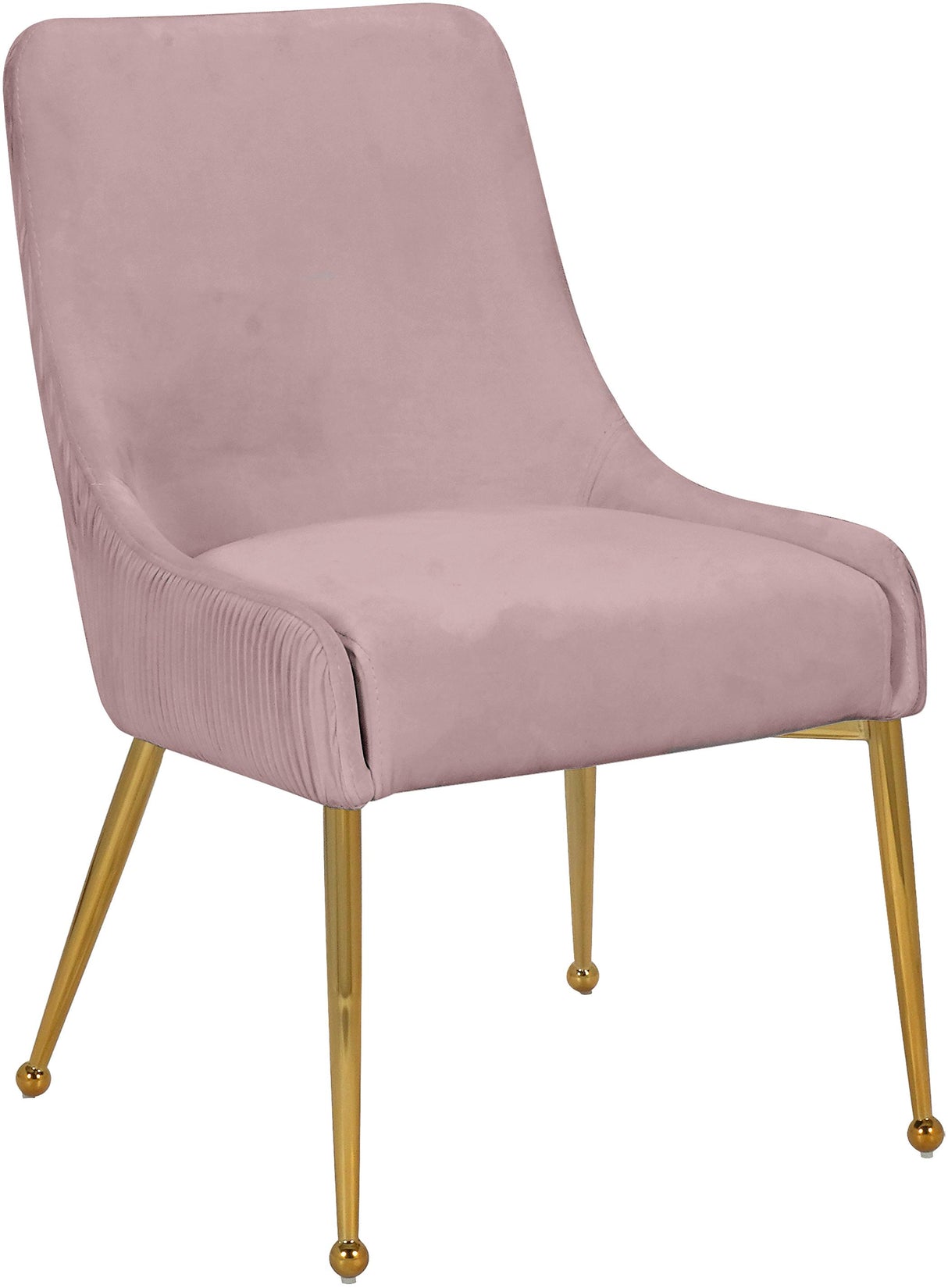 Ace Pink Velvet Dining Chair - galleria furniture outlet