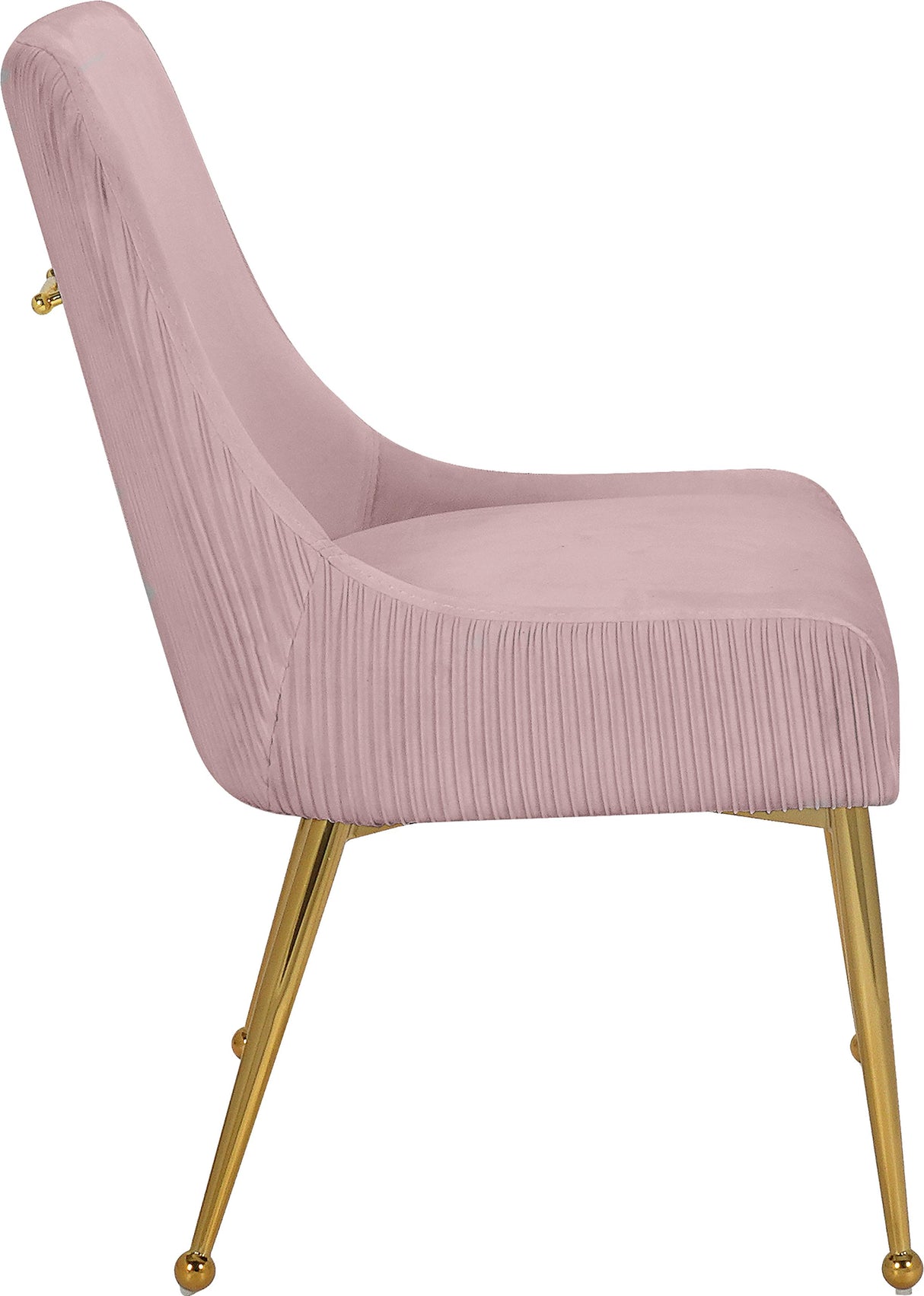 Ace Pink Velvet Dining Chair - galleria furniture outlet