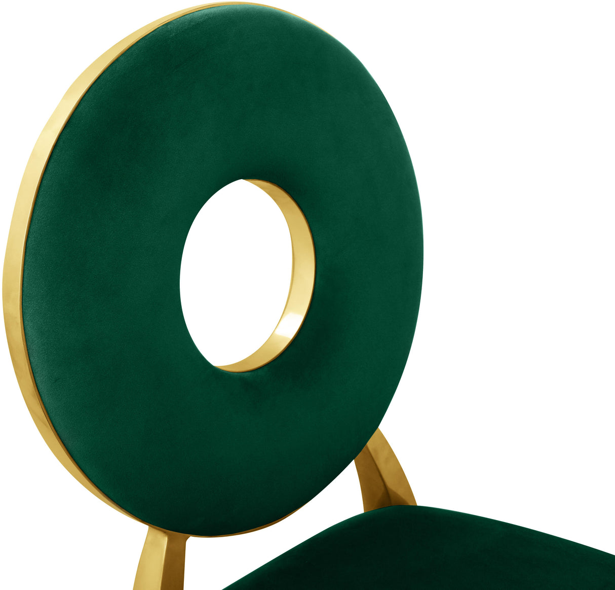 Carousel Green Velvet Dining Chair - galleria furniture outlet