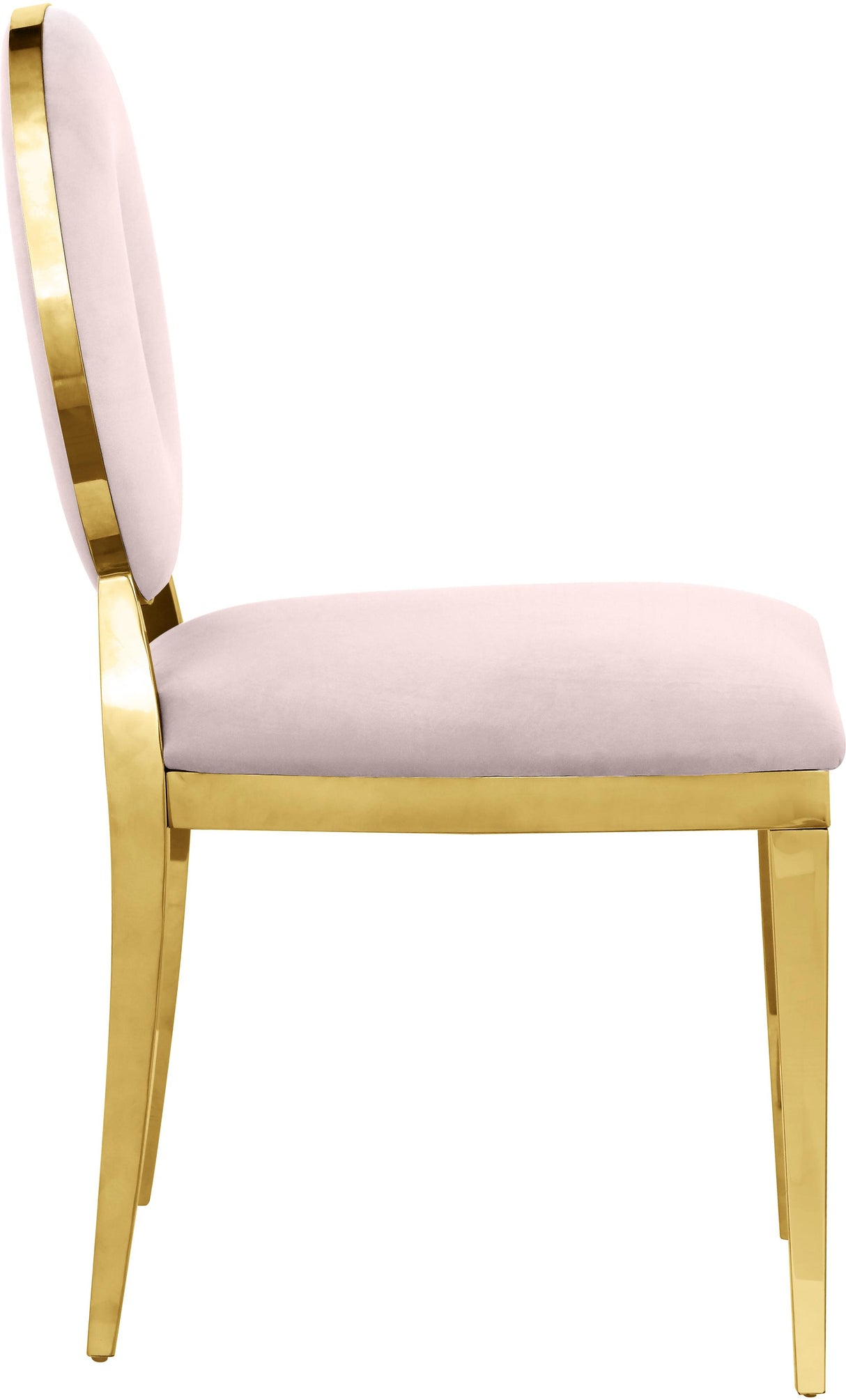 Carousel Pink Velvet Dining Chair - galleria furniture outlet