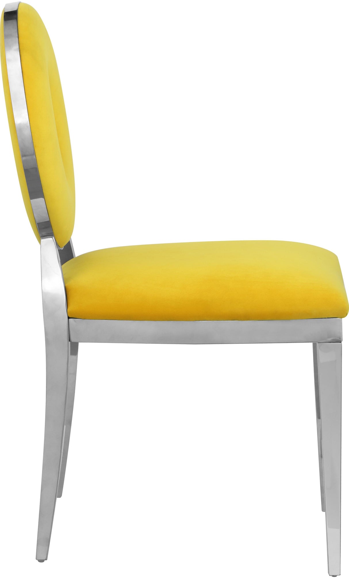 Carousel Yellow Velvet Dining Chair - galleria furniture outlet