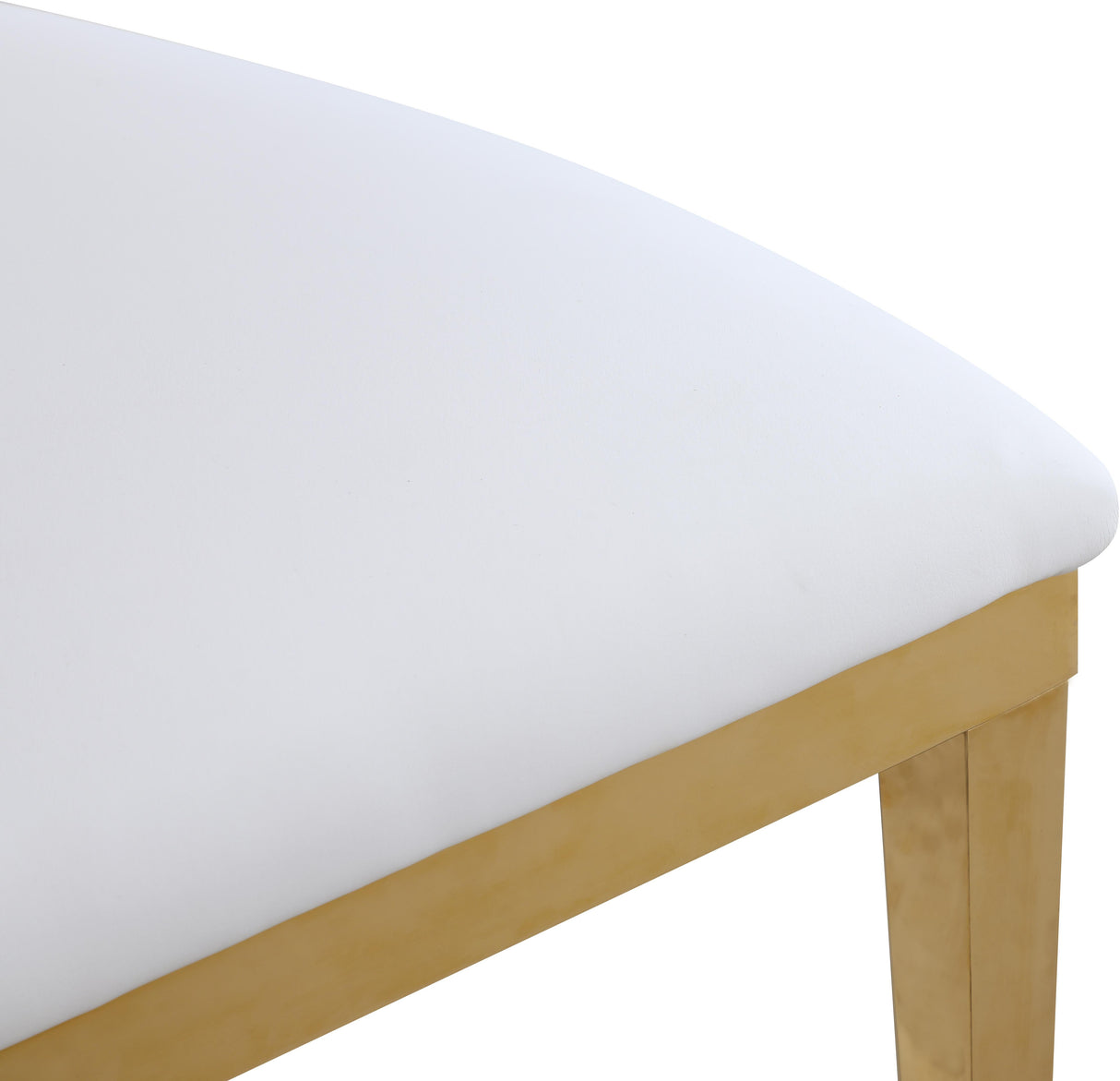 Carousel White Faux Leather Dining Chair - galleria furniture outlet