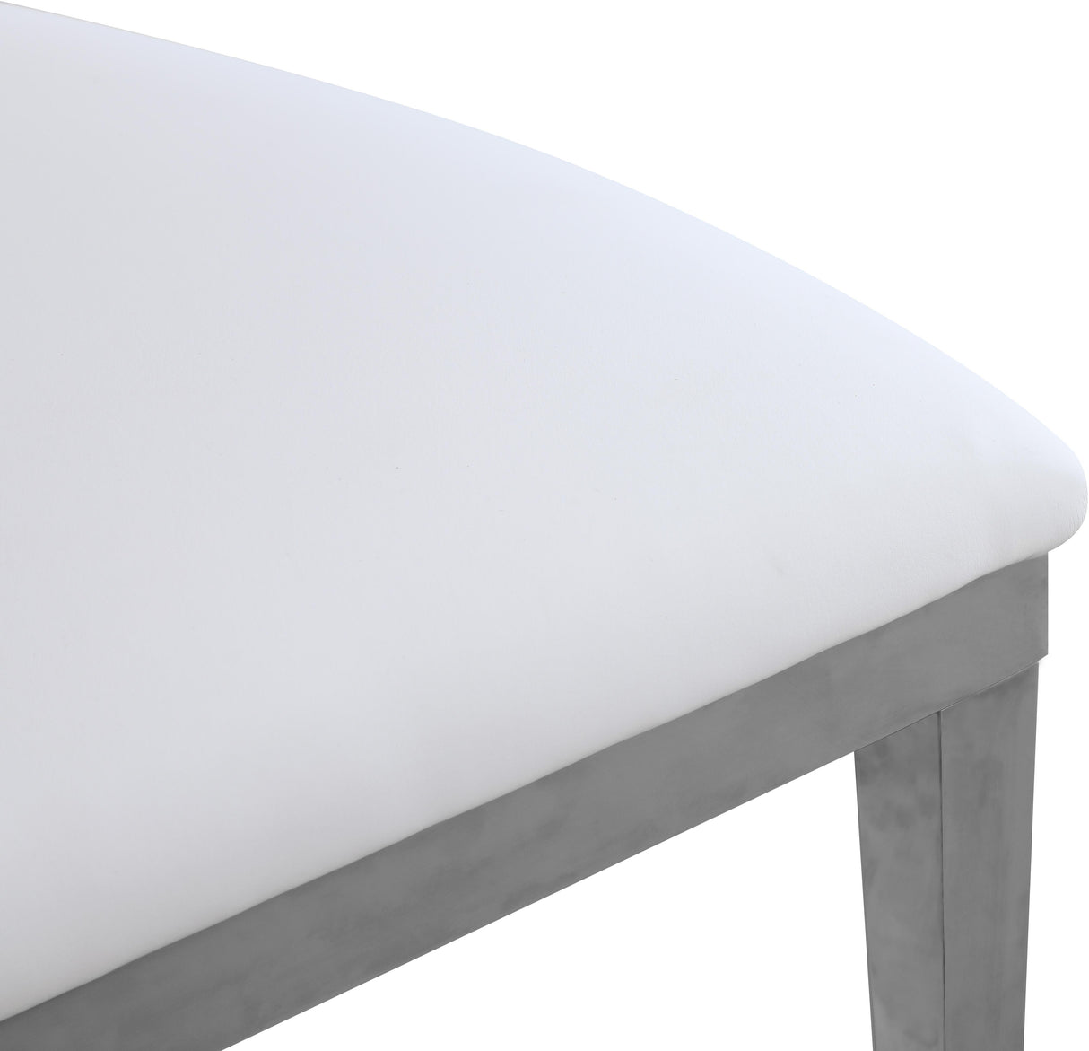 Carousel White Faux Leather Dining Chair - galleria furniture outlet