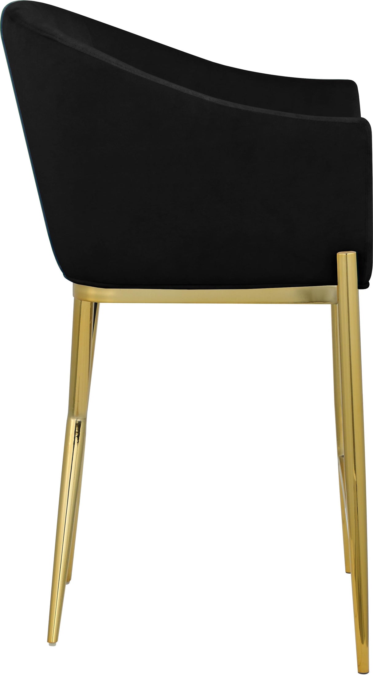 Xavier Black Velvet Counter Stool - galleria furniture outlet