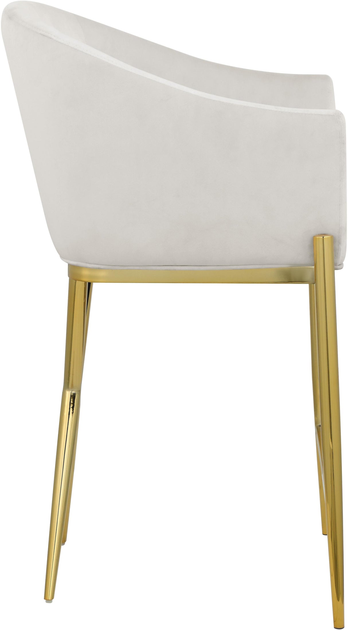 Xavier Cream Velvet Counter Stool - galleria furniture outlet
