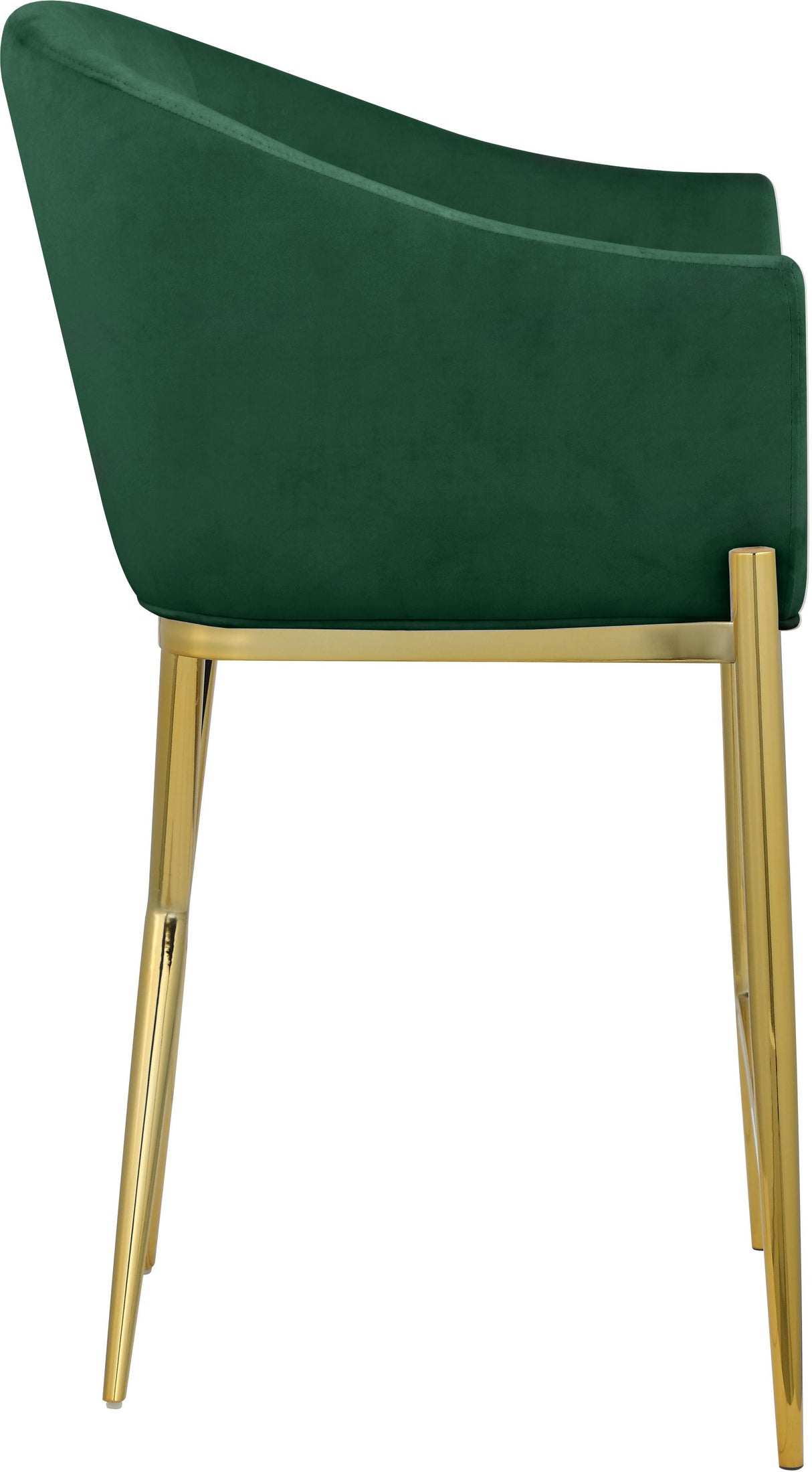 Xavier Green Velvet Counter Stool - galleria furniture outlet