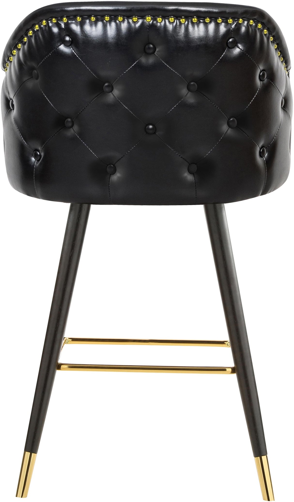 Barbosa Black Faux Leather Counter/Bar Stool - galleria furniture outlet