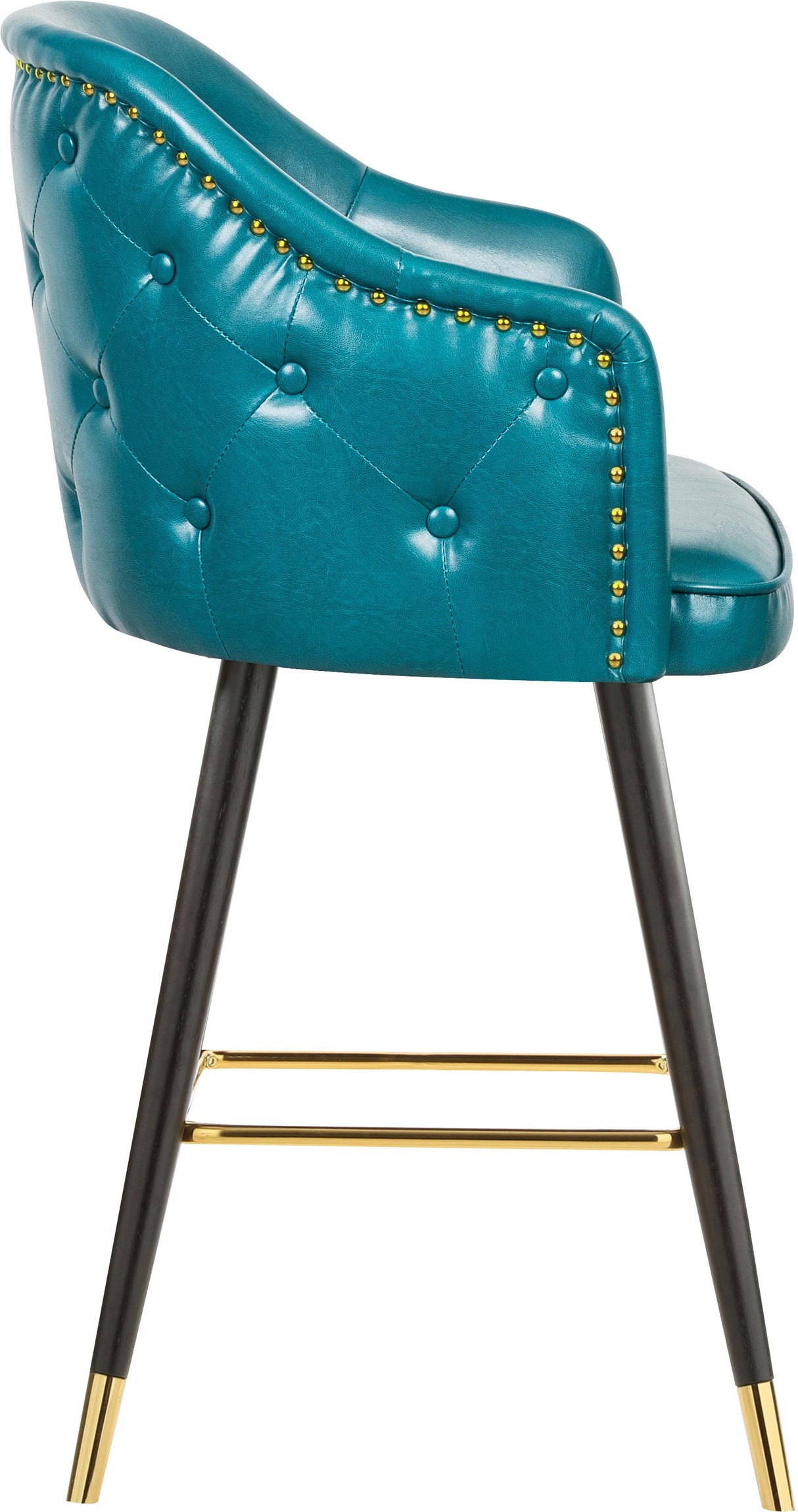 Barbosa Blue Faux Leather Counter/Bar Stool - galleria furniture outlet