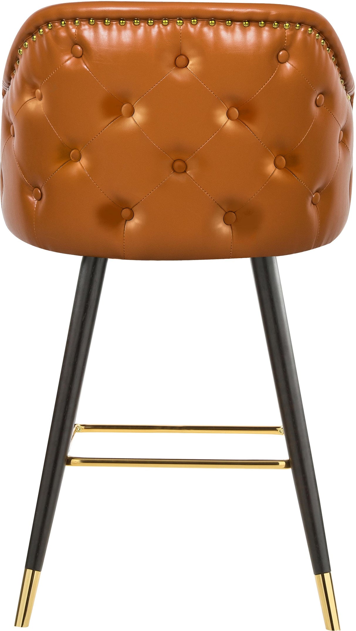 Barbosa Cognac Faux Leather Counter/Bar Stool - galleria furniture outlet