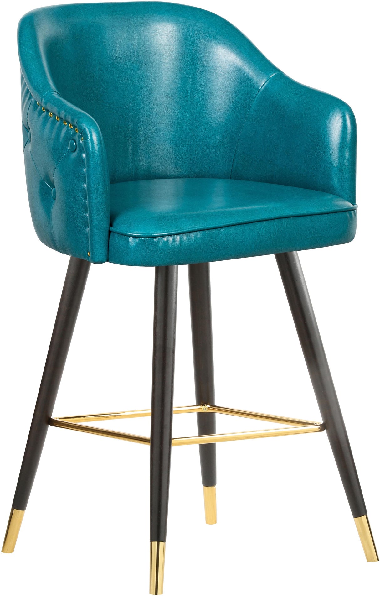 Barbosa Blue Faux Leather Counter/Bar Stool - galleria furniture outlet