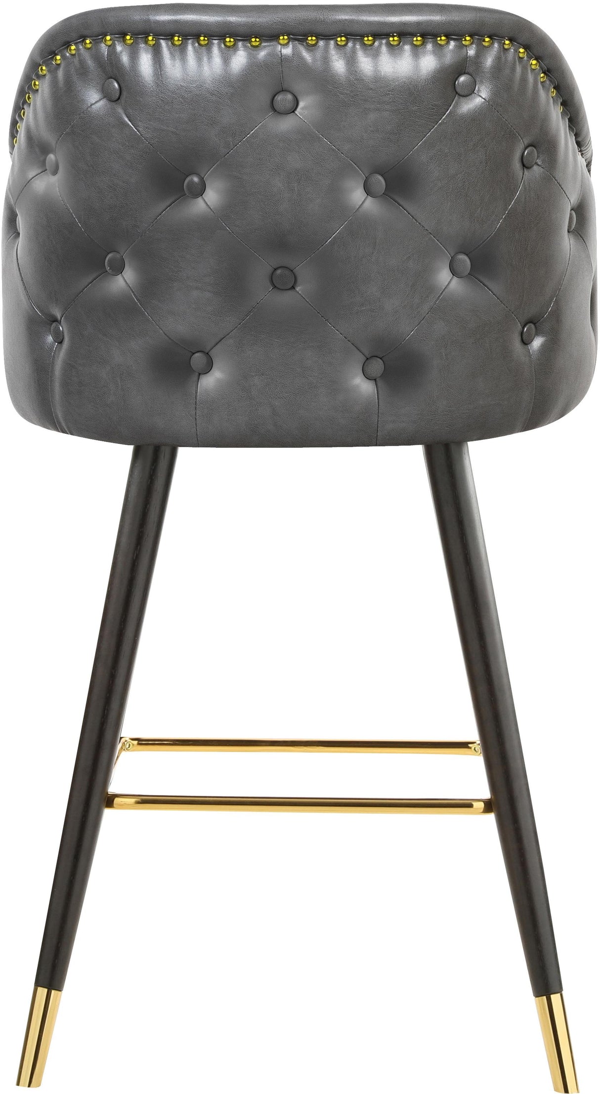 Barbosa Grey Faux Leather Counter/Bar Stool - galleria furniture outlet