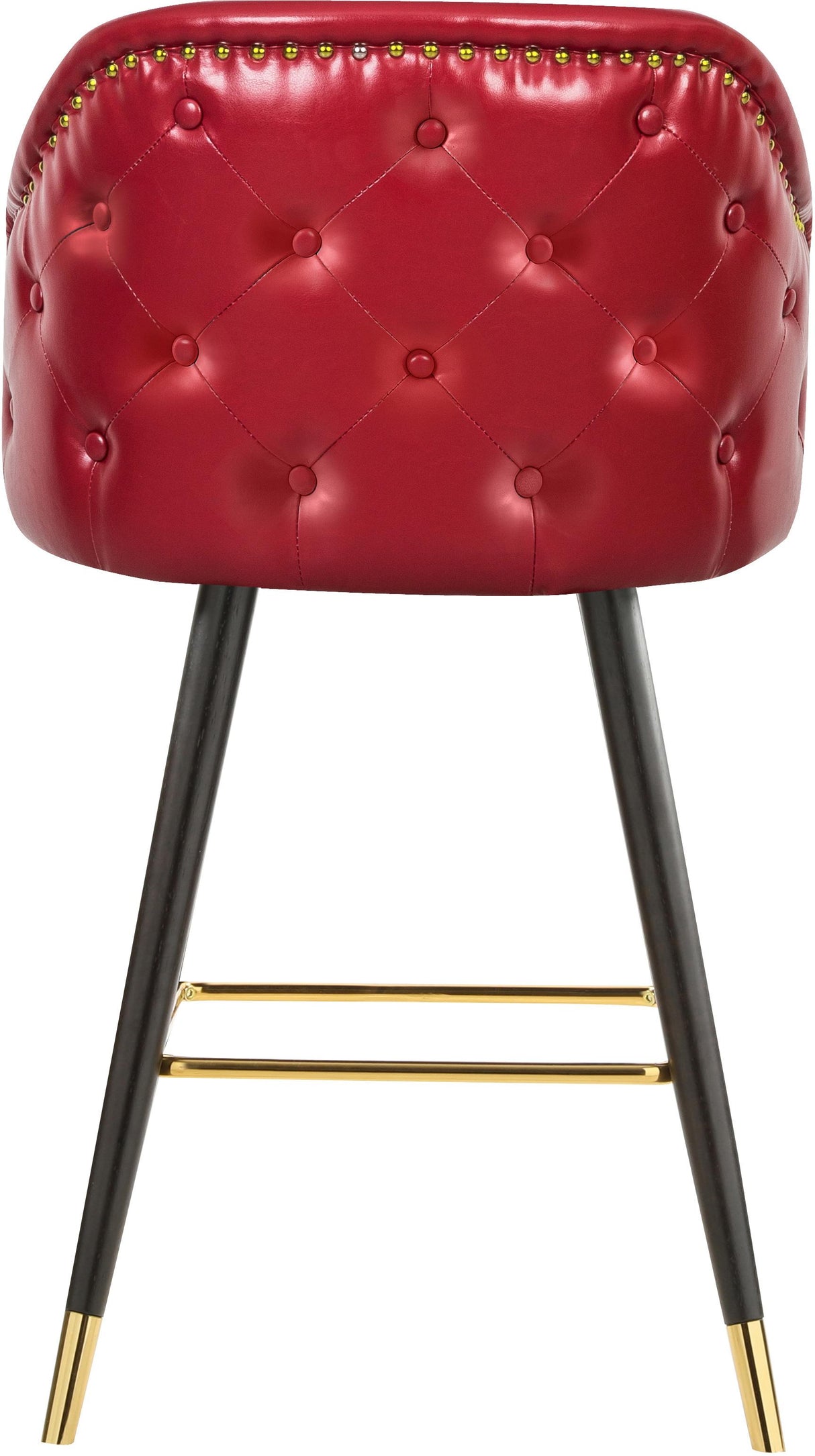 Barbosa Red Faux Leather Counter/Bar Stool - galleria furniture outlet