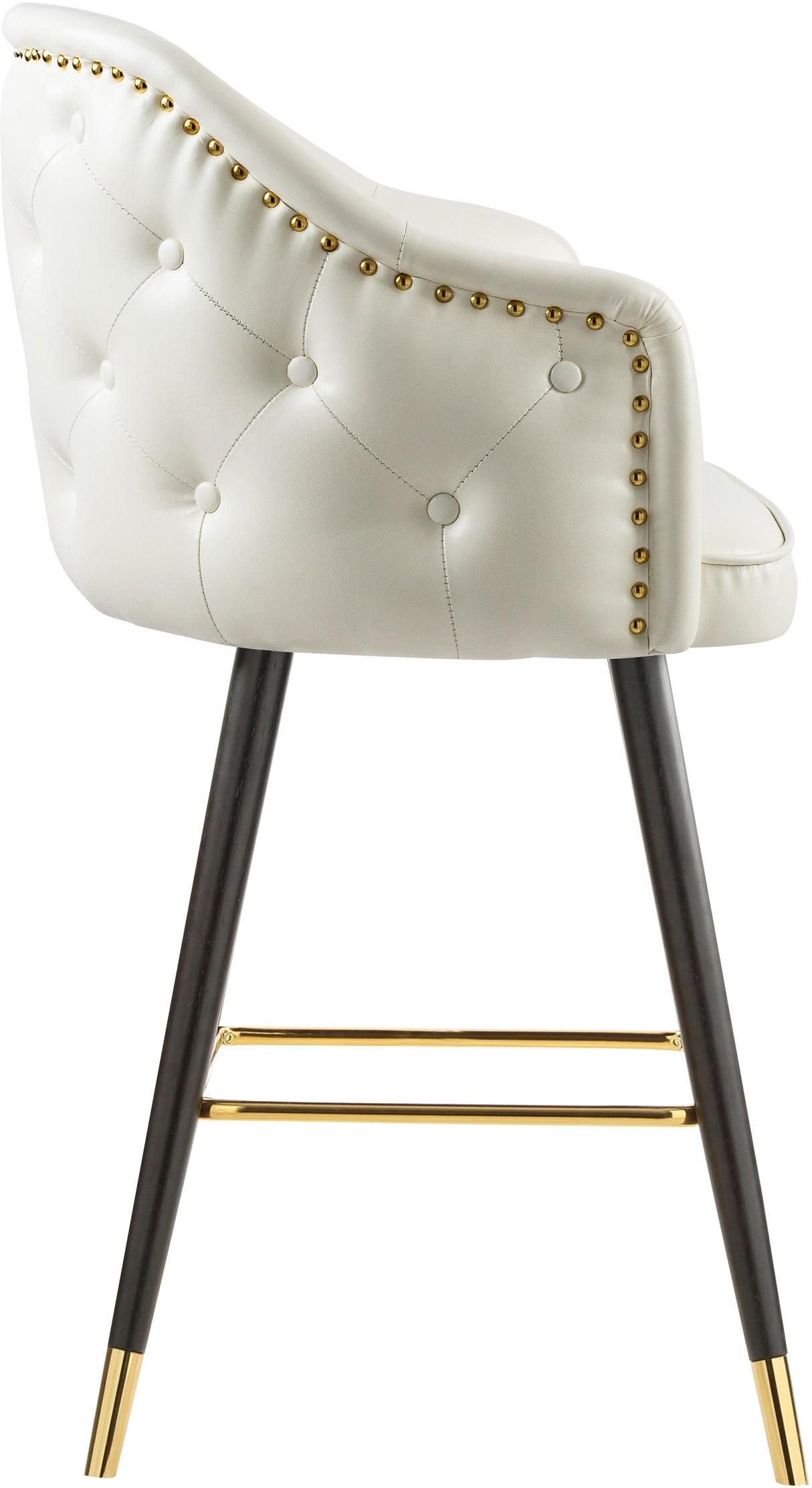 Barbosa White Faux Leather Counter/Bar Stool - galleria furniture outlet