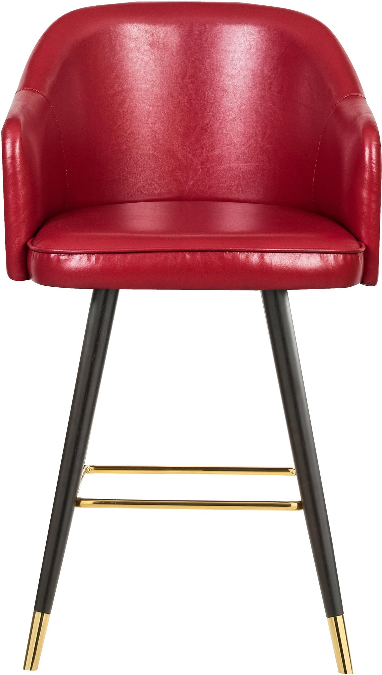 Barbosa Red Faux Leather Counter/Bar Stool - galleria furniture outlet