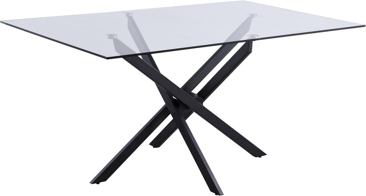 Xander Matte Black Dining Table - galleria furniture outlet