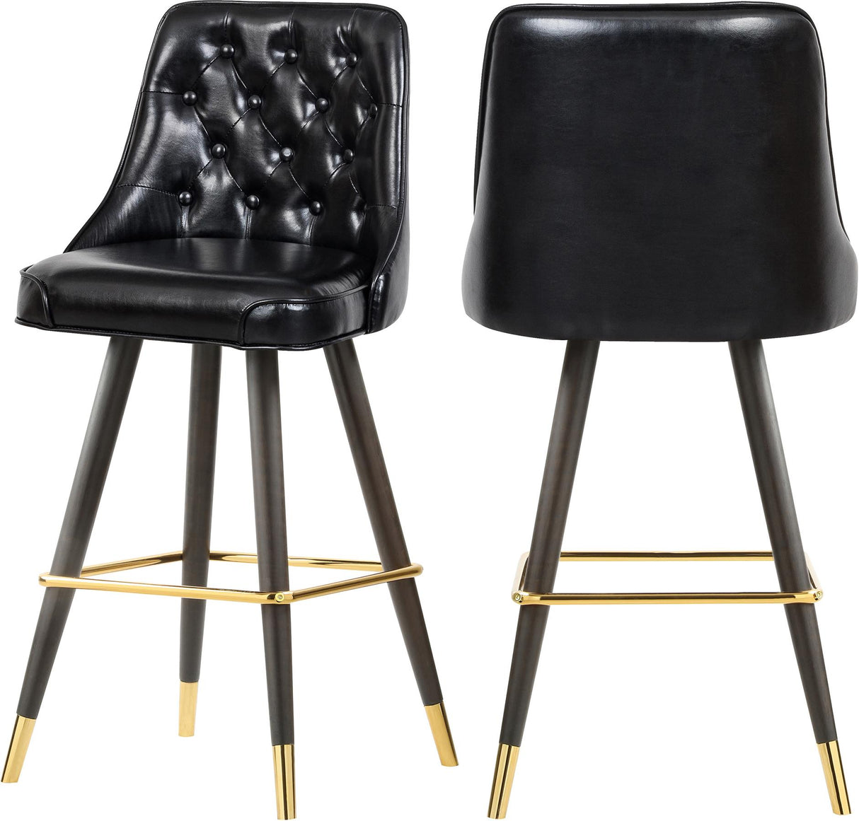 Portnoy Black Faux Leather Counter/Bar Stool - galleria furniture outlet
