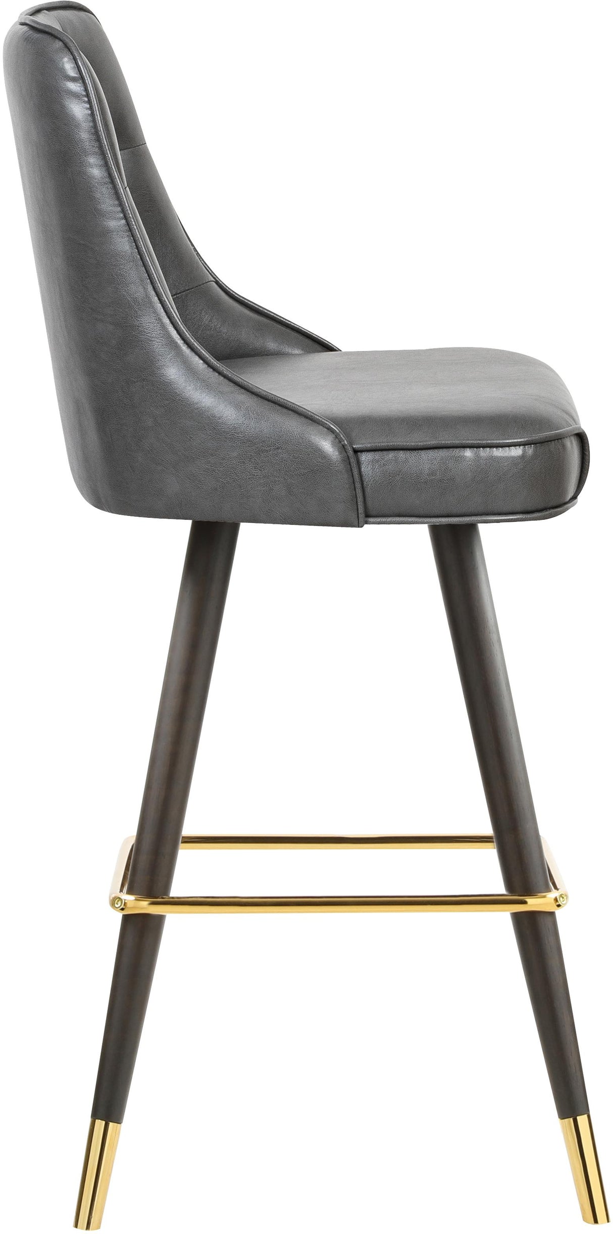 Portnoy Grey Faux Leather Counter/Bar Stool - galleria furniture outlet
