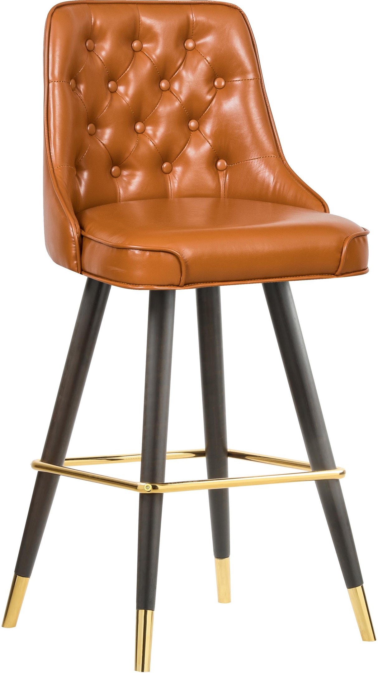 Portnoy Cognac Faux Leather Counter/Bar Stool - galleria furniture outlet