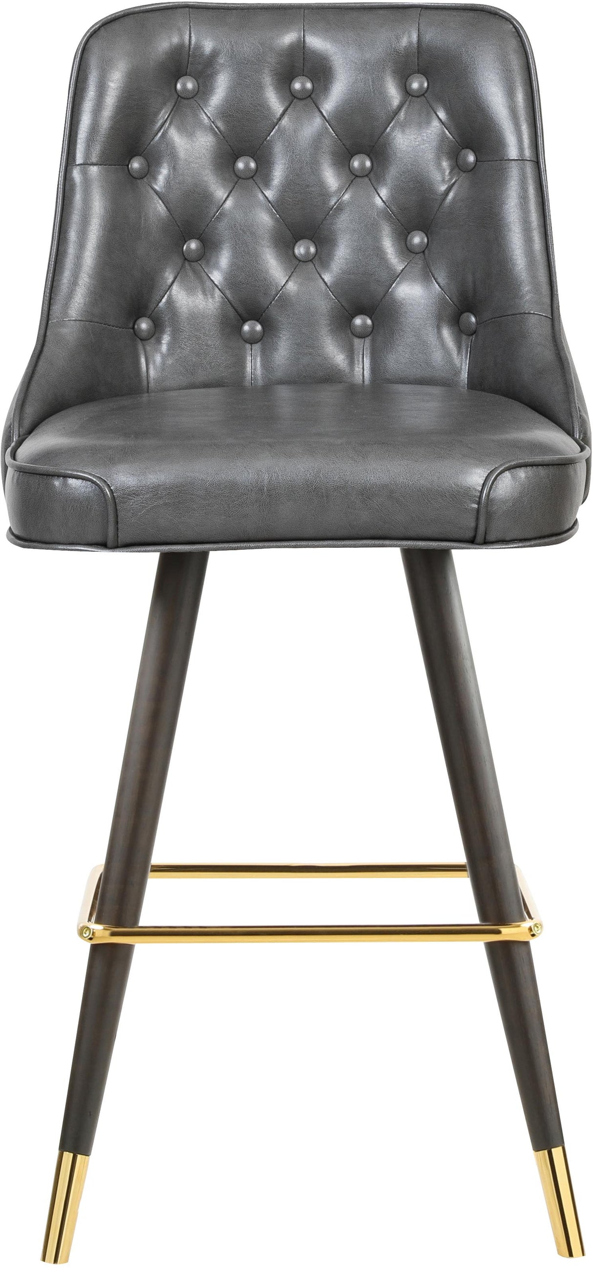 Portnoy Grey Faux Leather Counter/Bar Stool - galleria furniture outlet