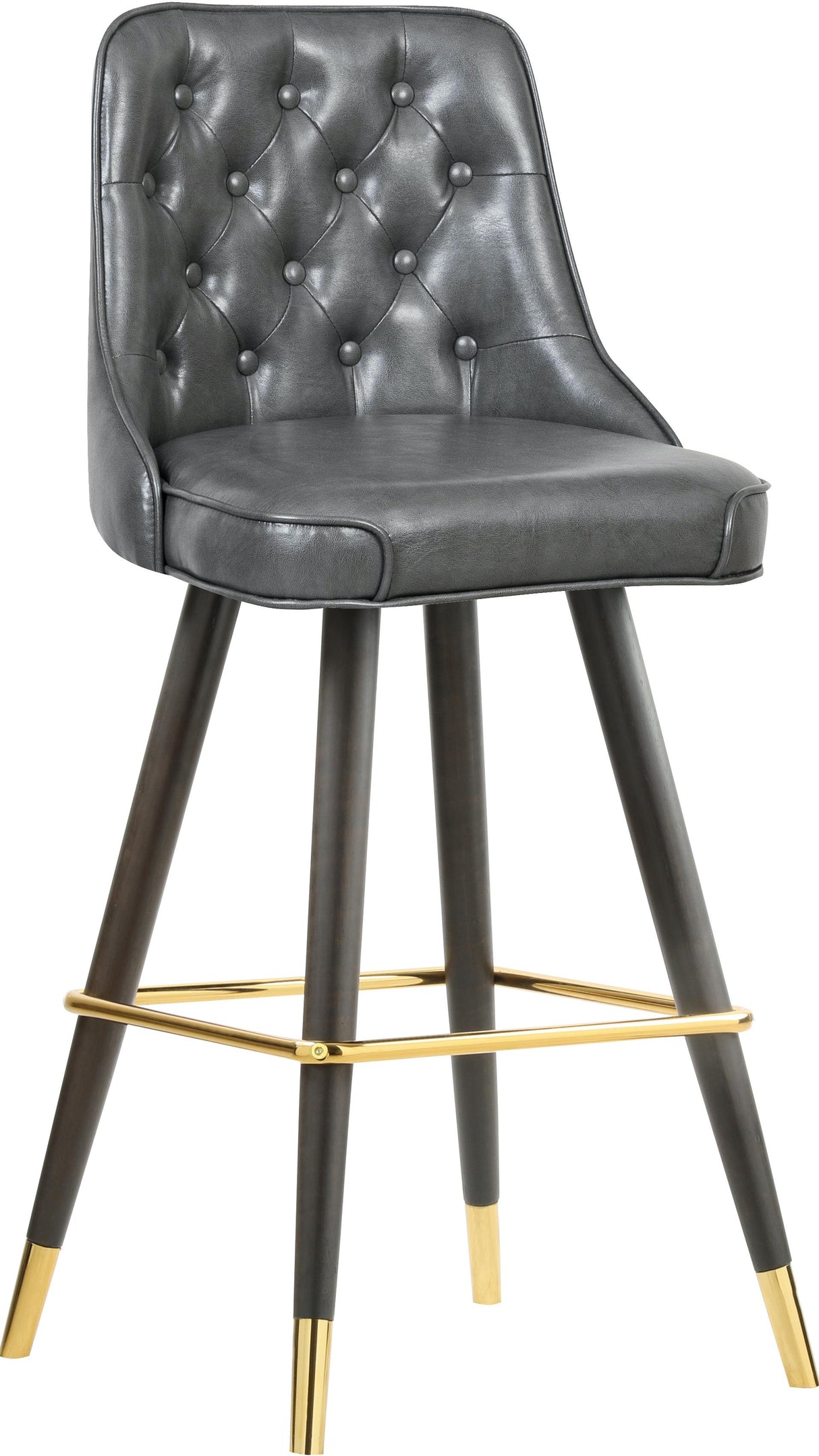 Portnoy Grey Faux Leather Counter/Bar Stool - galleria furniture outlet