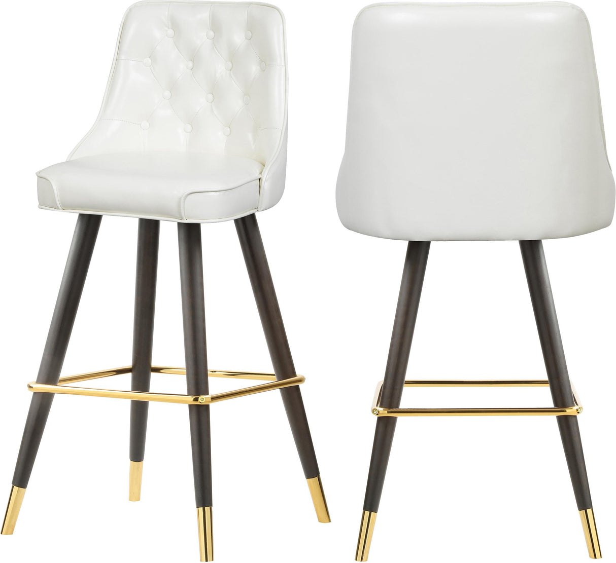 Portnoy White Faux Leather Counter/Bar Stool - galleria furniture outlet