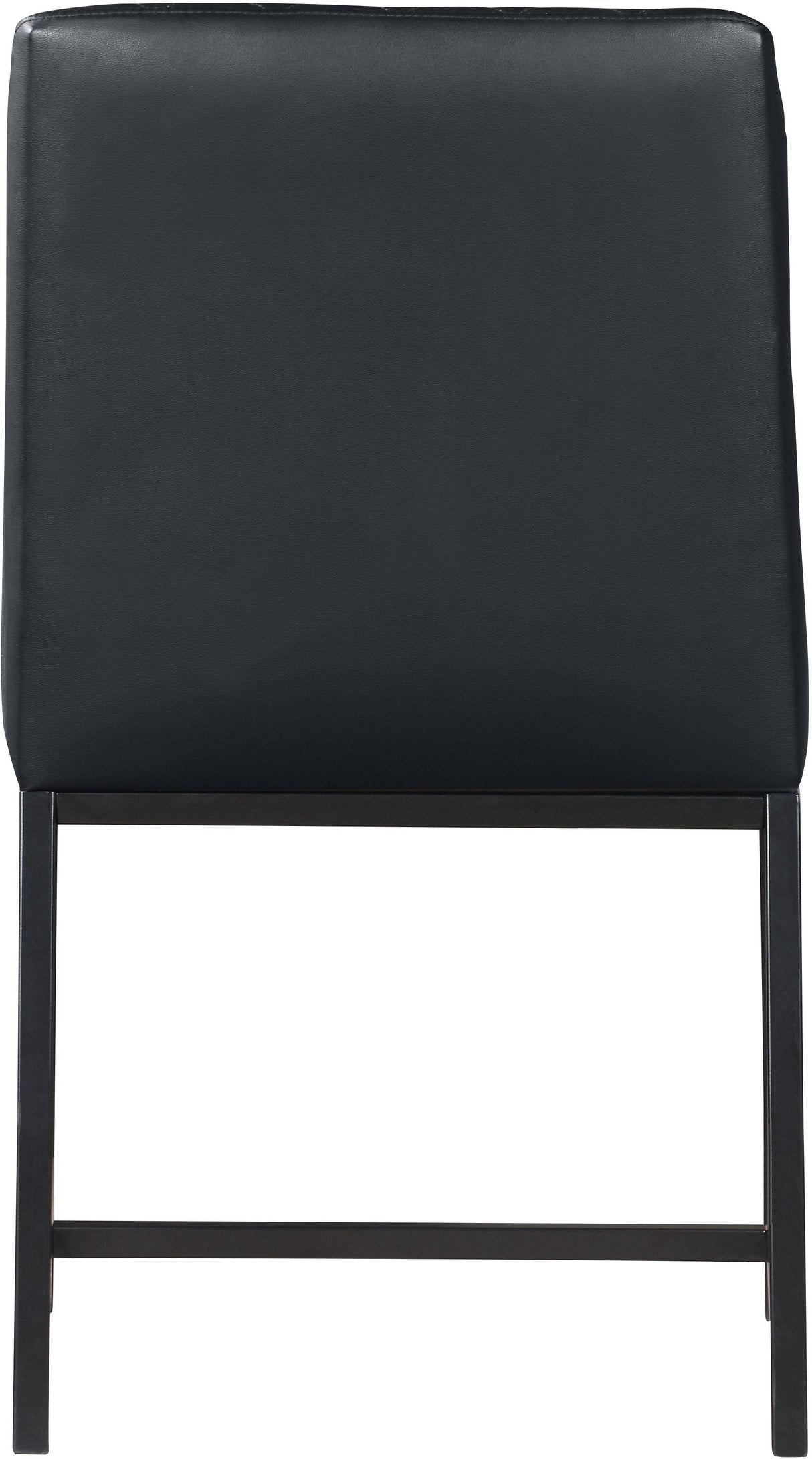 Bryce Black Faux Leather Dining Chair - galleria furniture outlet