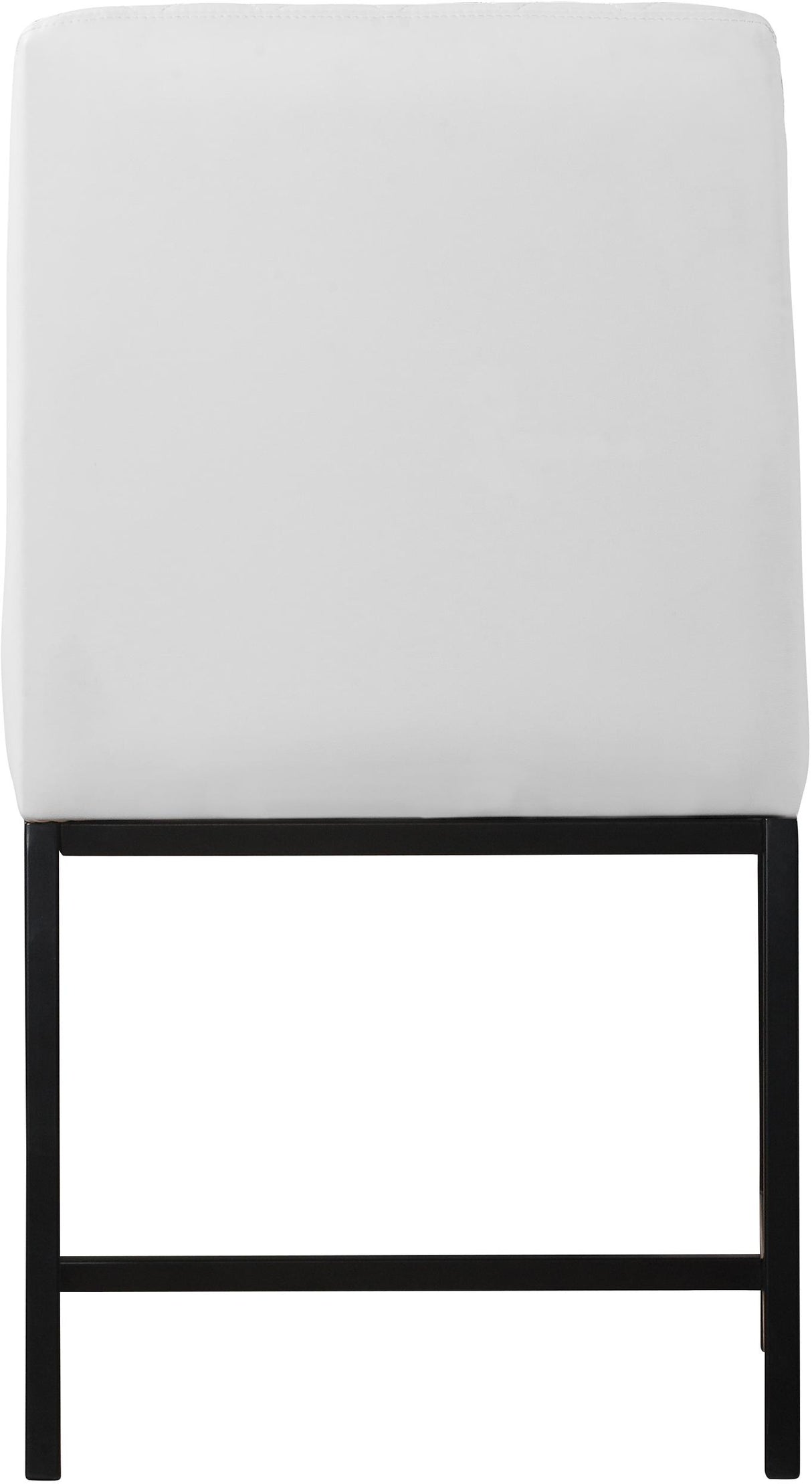 Bryce White Faux Leather Dining Chair - galleria furniture outlet