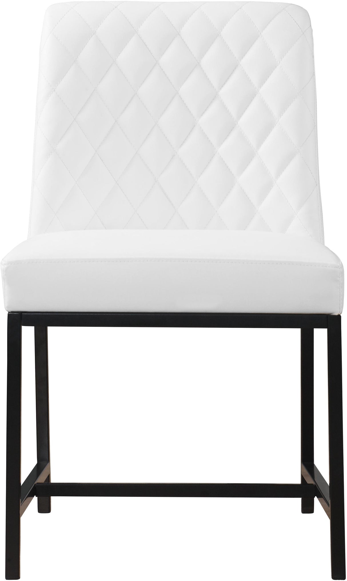 Bryce White Faux Leather Dining Chair - galleria furniture outlet