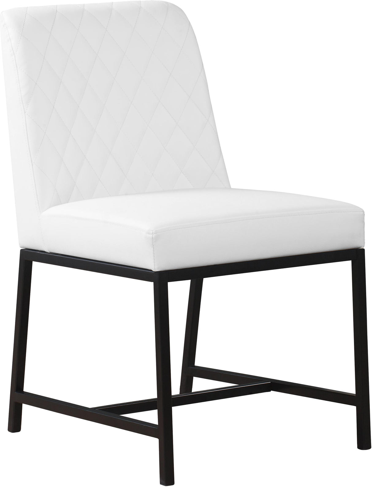 Bryce White Faux Leather Dining Chair - galleria furniture outlet