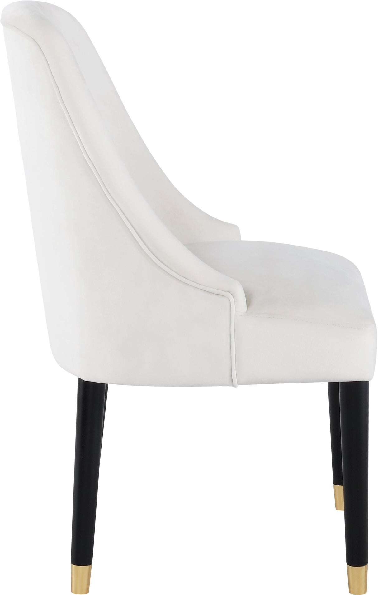 Omni Cream Velvet Dining Chair - galleria furniture outlet