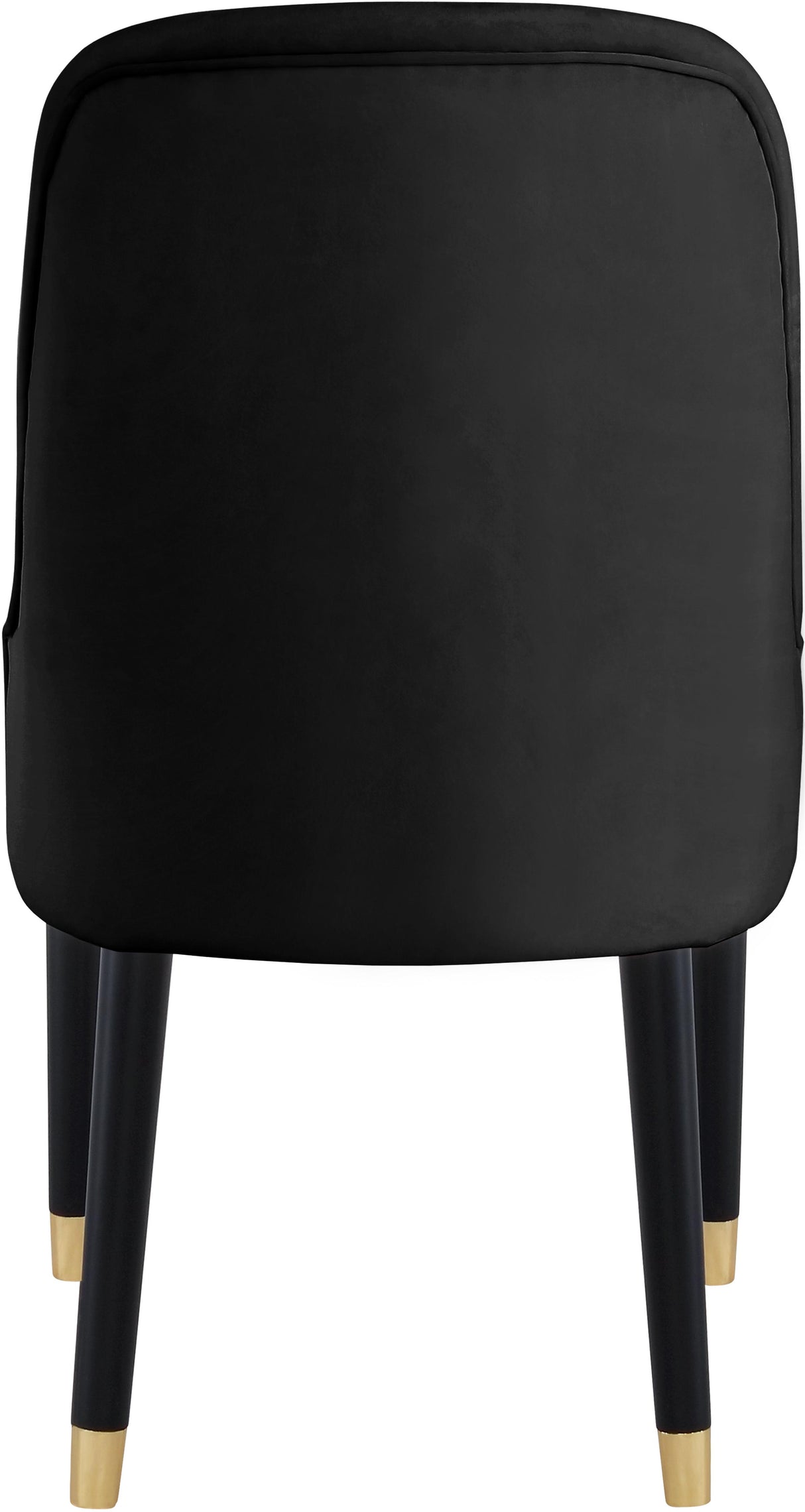 Omni Black Velvet Dining Chair - galleria furniture outlet